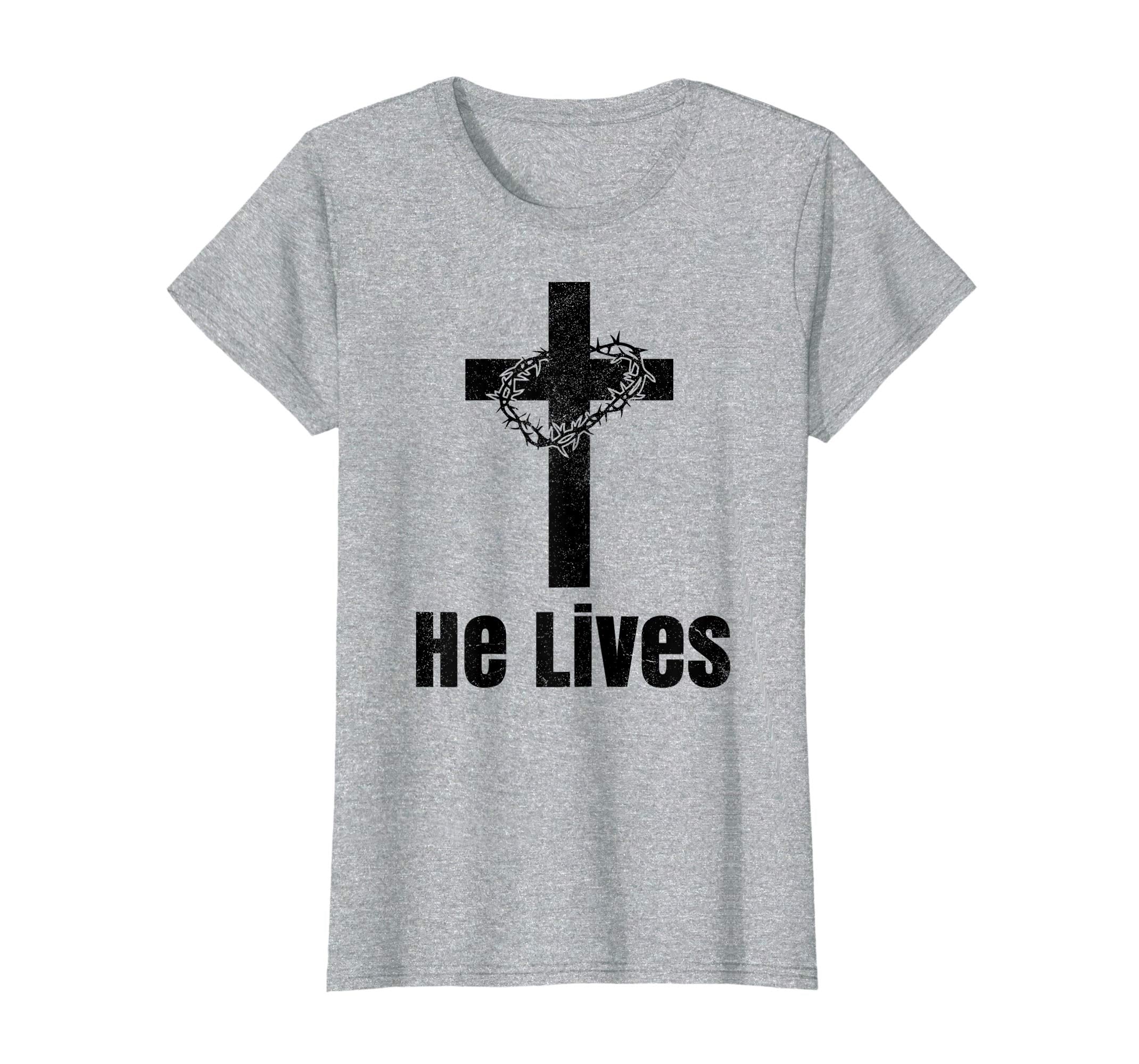 He Lives Easter Religious Christian Jesus Cross T Shirt