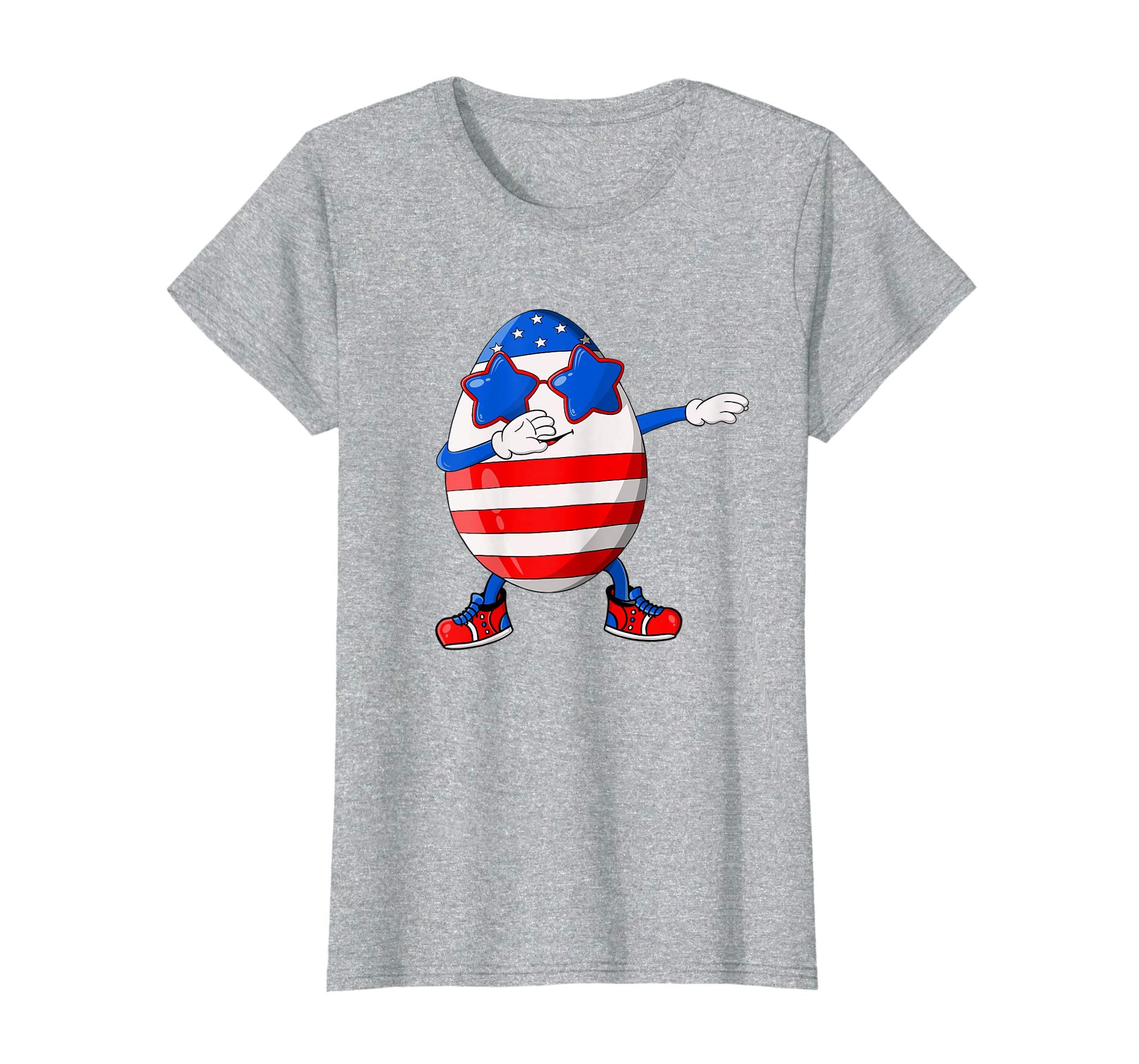 Easter Shirt Funny Dabbing Egg American Flag