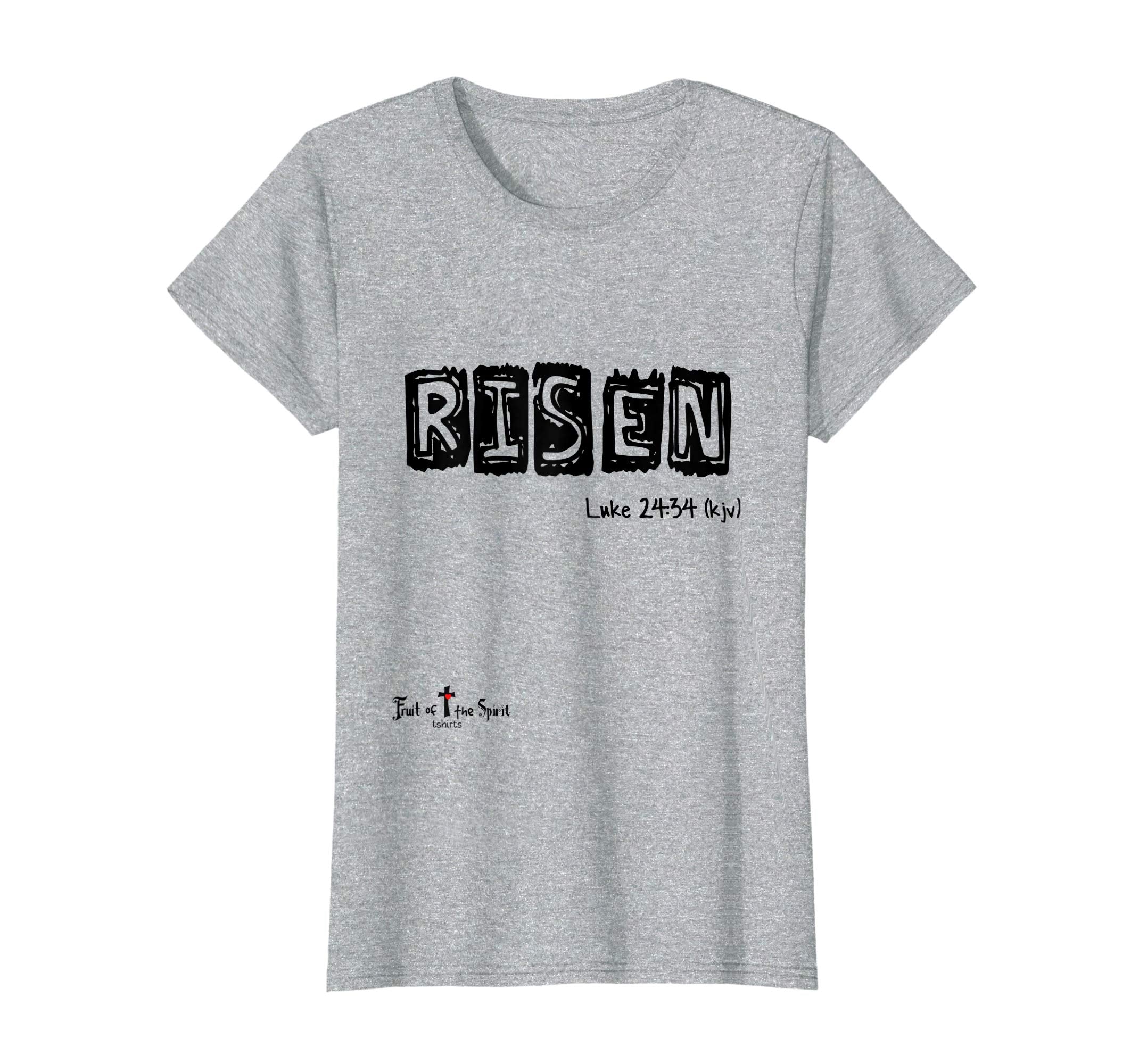Risen Luke 24:34 Christian tshirt #Easter #hope bl