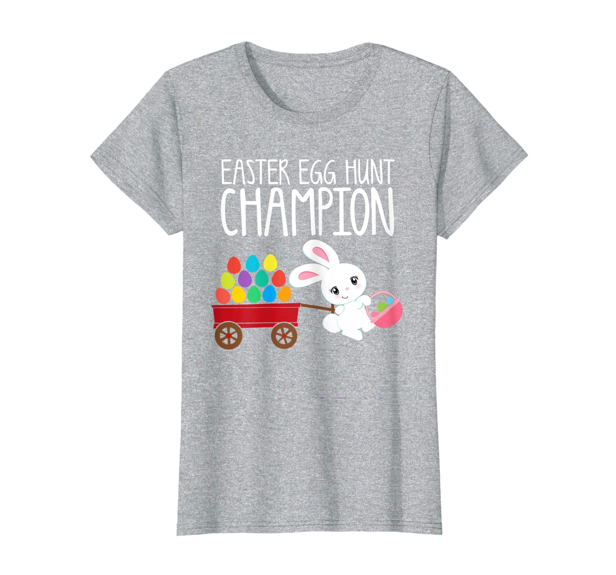 EASTER EGG HUNT CHAMPION Bunny T-Shirt Girls Kids Toddlers