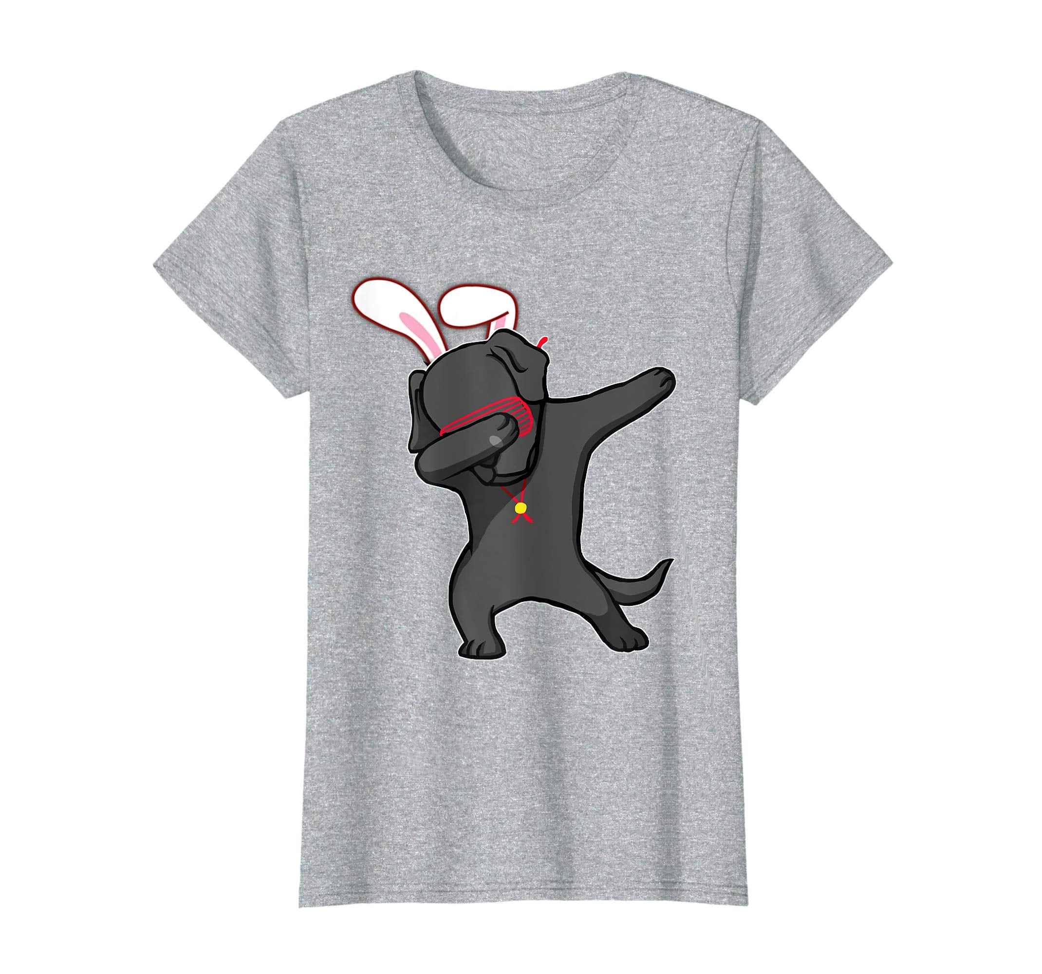 Easter Bunny Dabbing Labrador Dog Tshirt Rabbit Ears Animal