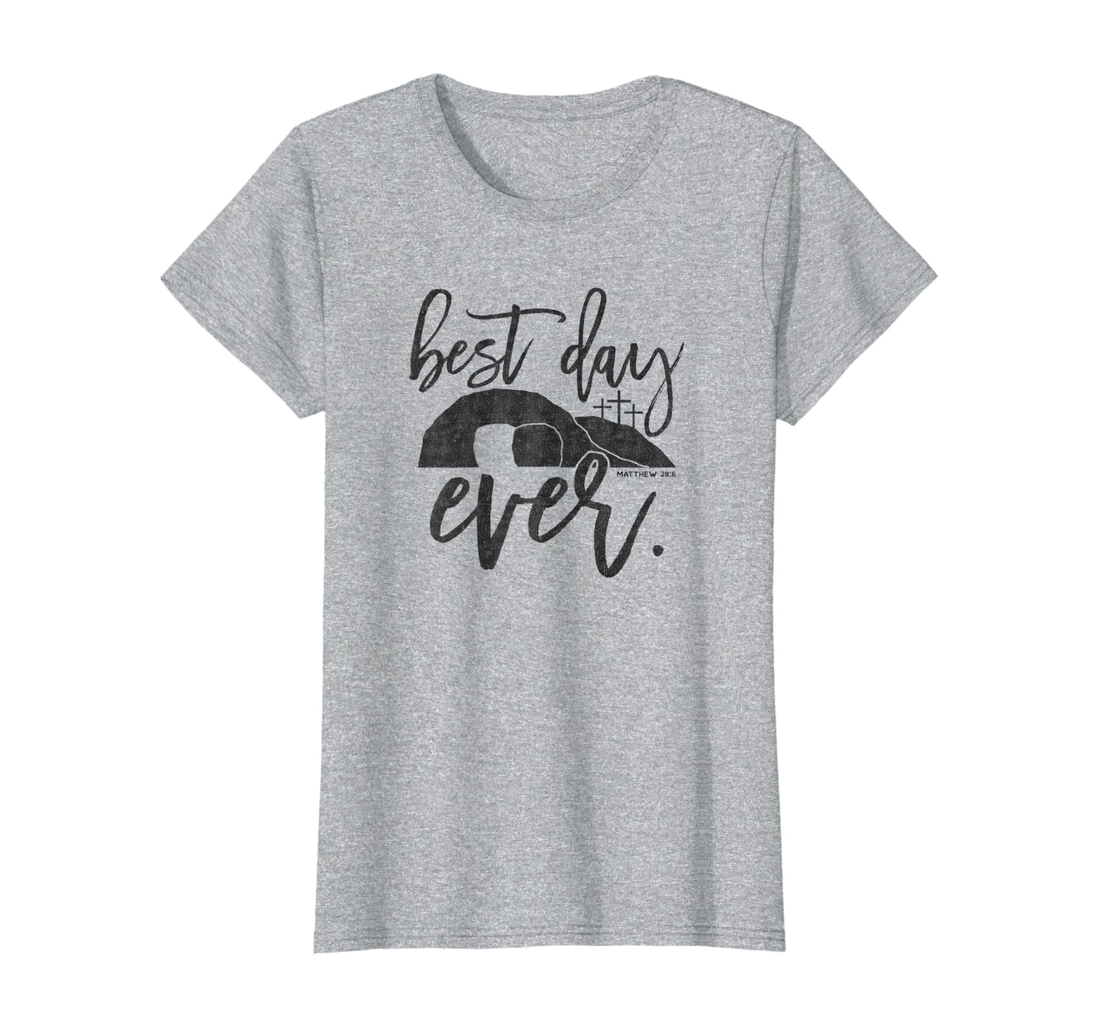 Best Day Ever Christian Easter Shirt Matthew 28:6, Black