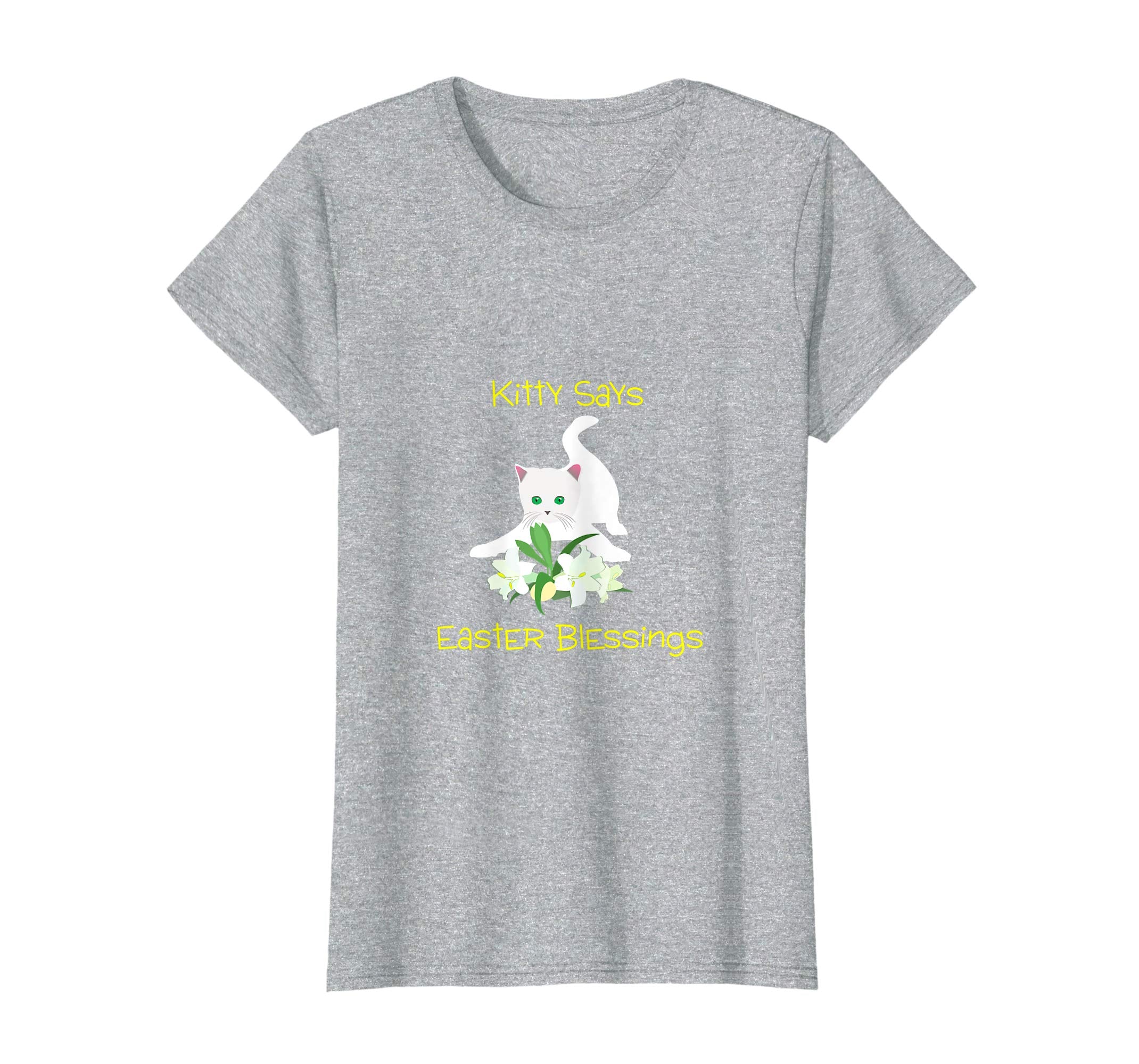 Kitty Says Easter Blessings Religious Children T-Shirt