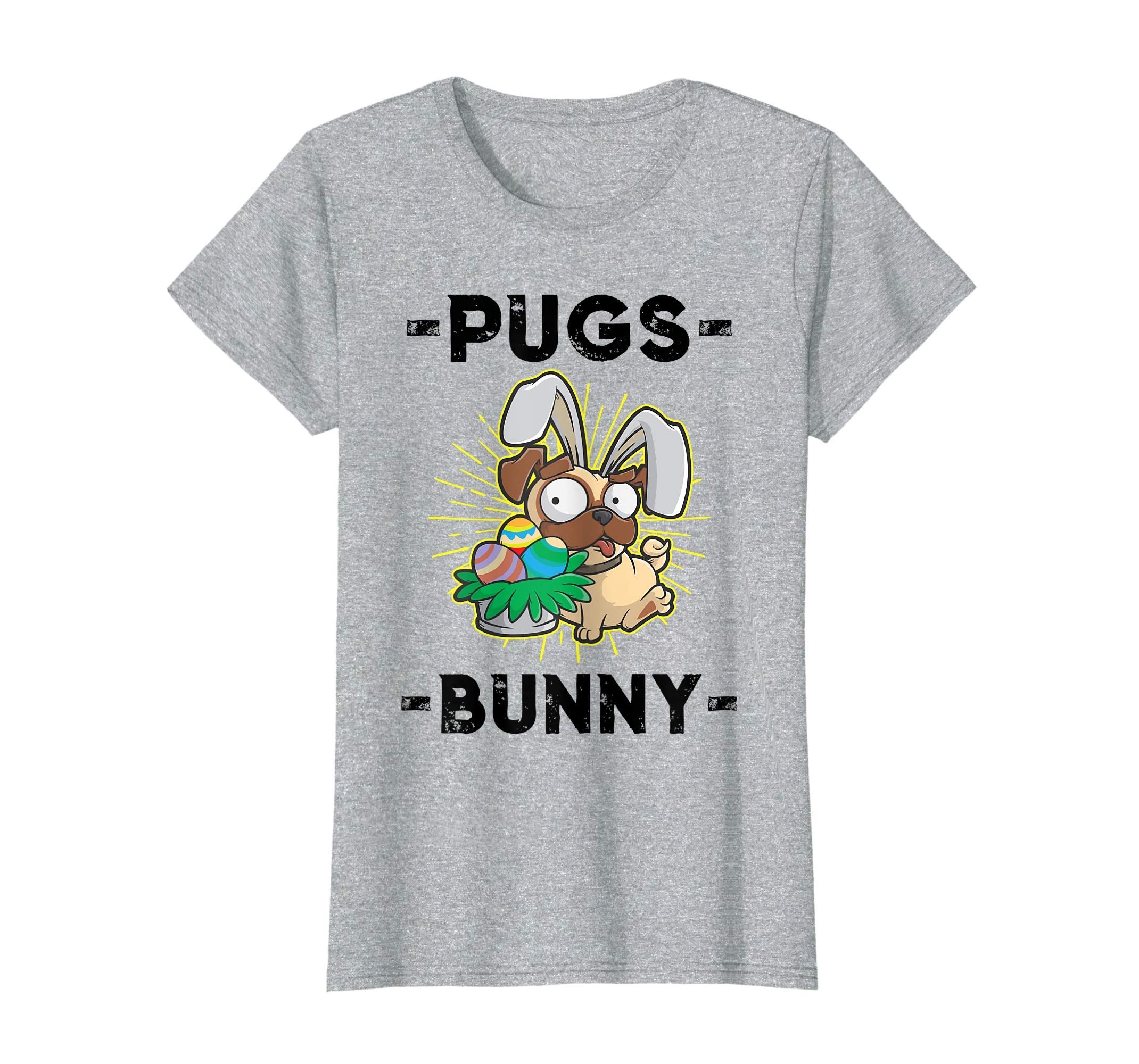 Dog Easter Egg Hunter Pugs Bunny T-Shirt Gift for Girl &amp; Boy