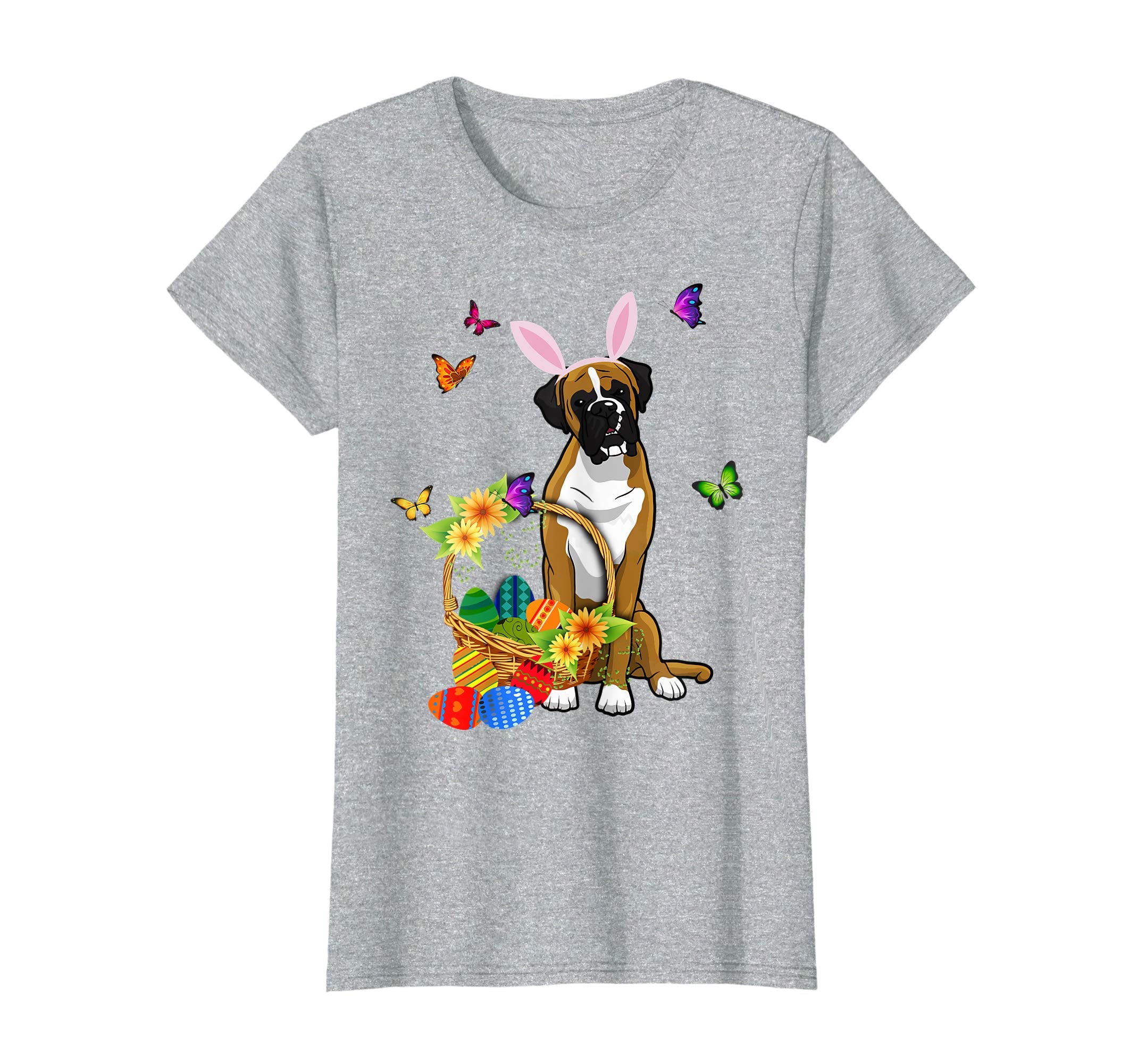 Boxer Bunny Hat Rabbit Easter Eggs Shirt