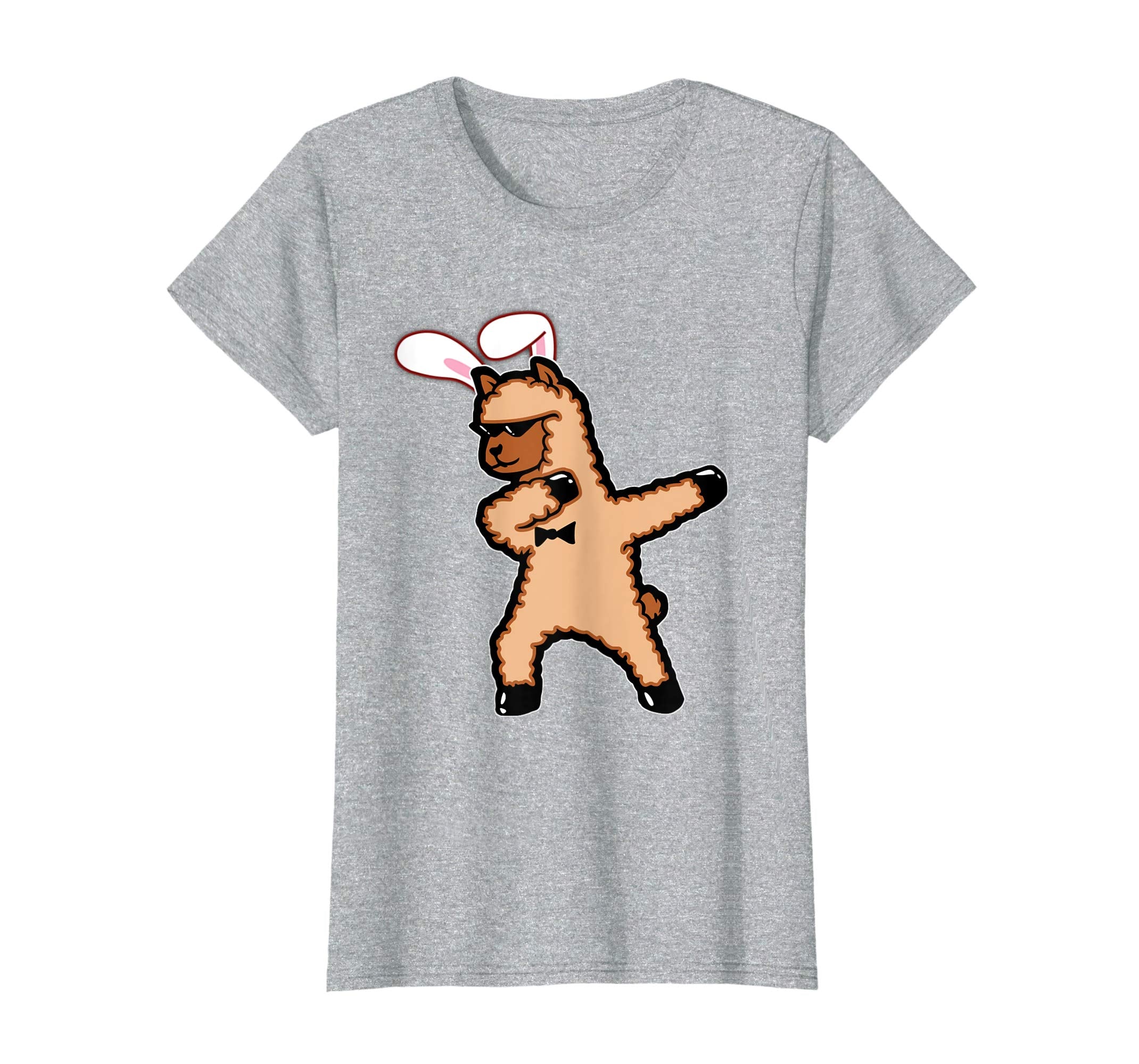 Easter Bunny Dabbing Llama Tshirt Rabbit Ears Animal Gift