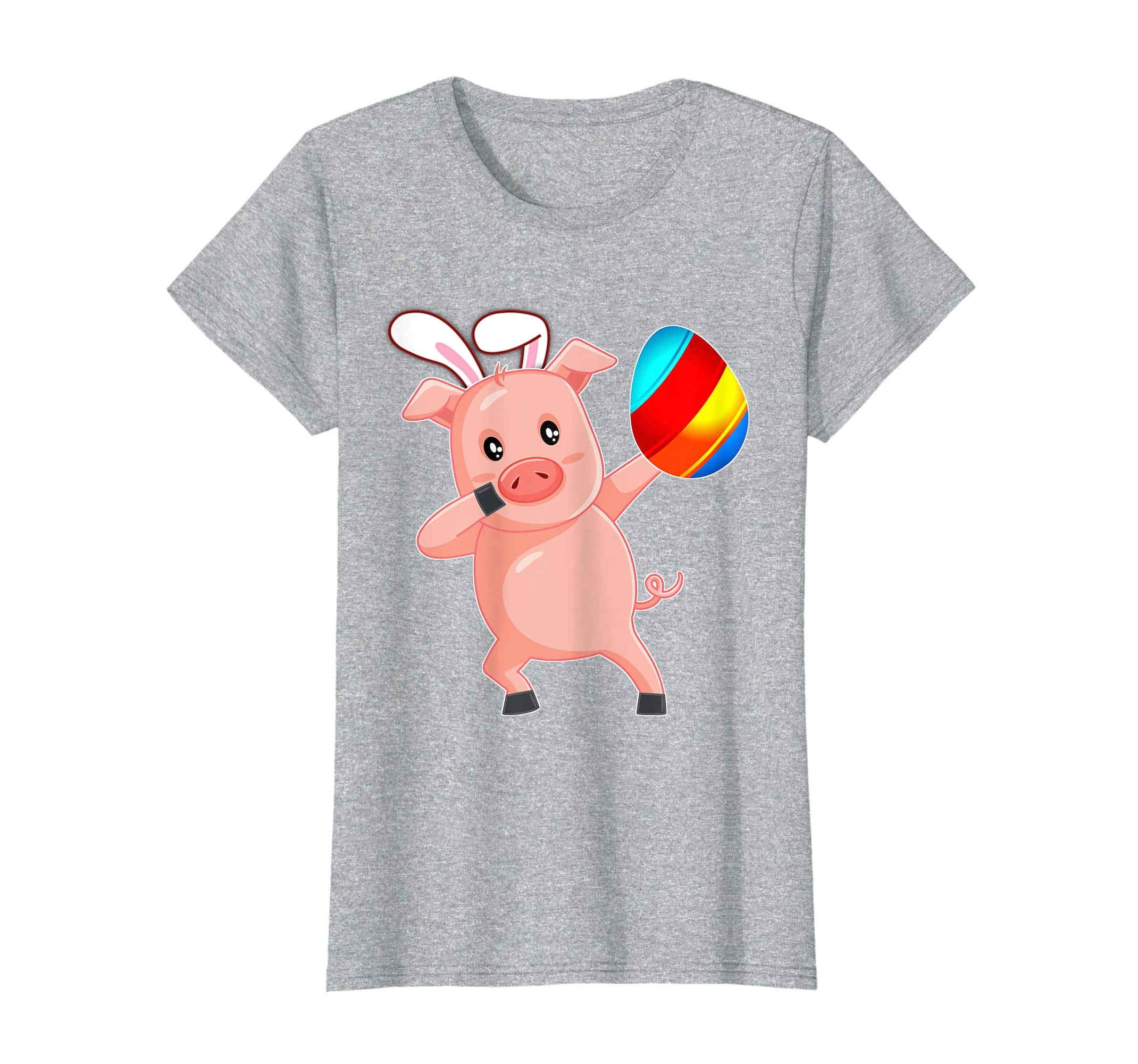 Easter Bunny Dabbing Pig Hog Tshirt Egg Ears Gift