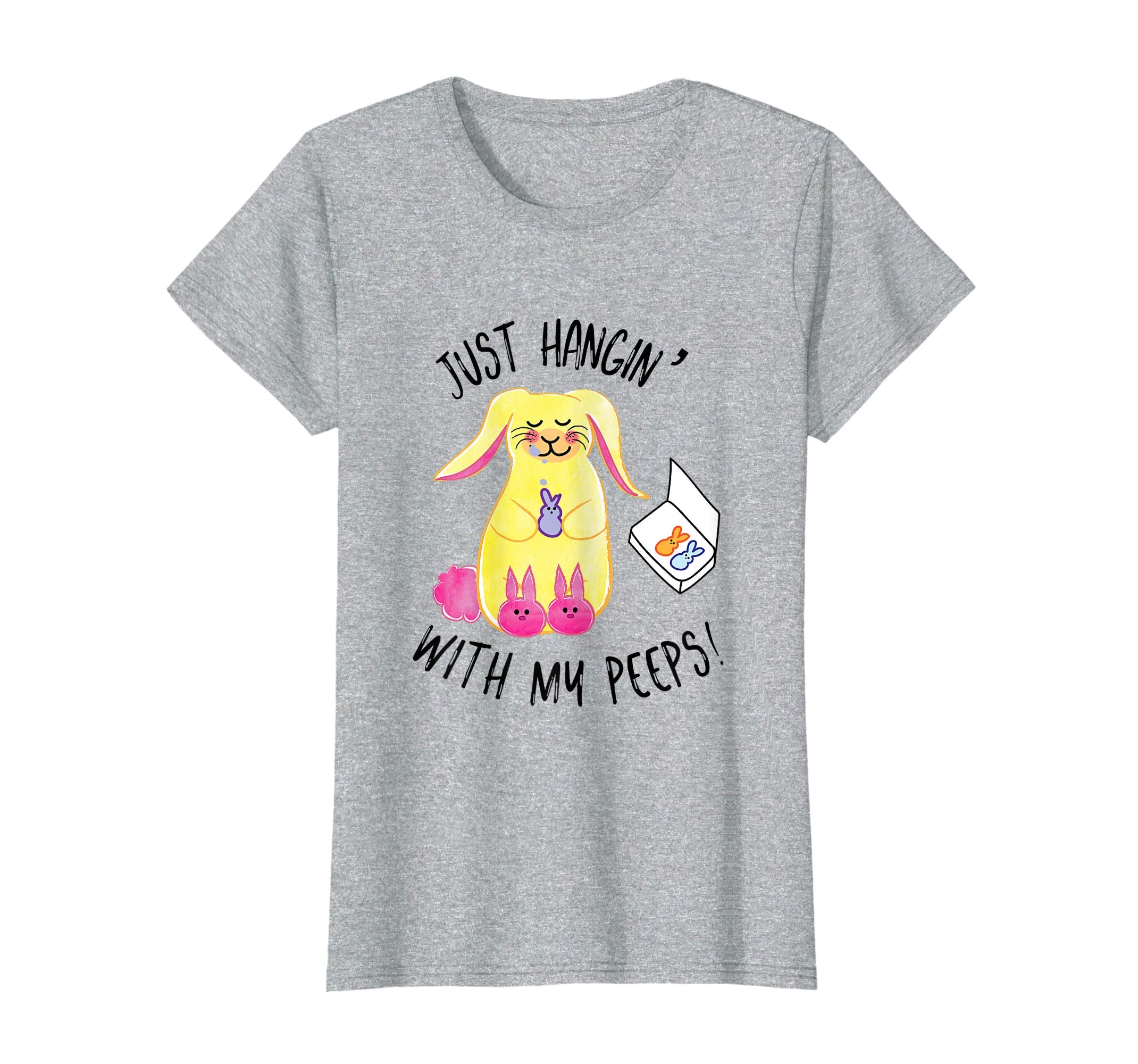 Just Hangin' With My Peeps Easter Shirt Fun Festive Tee