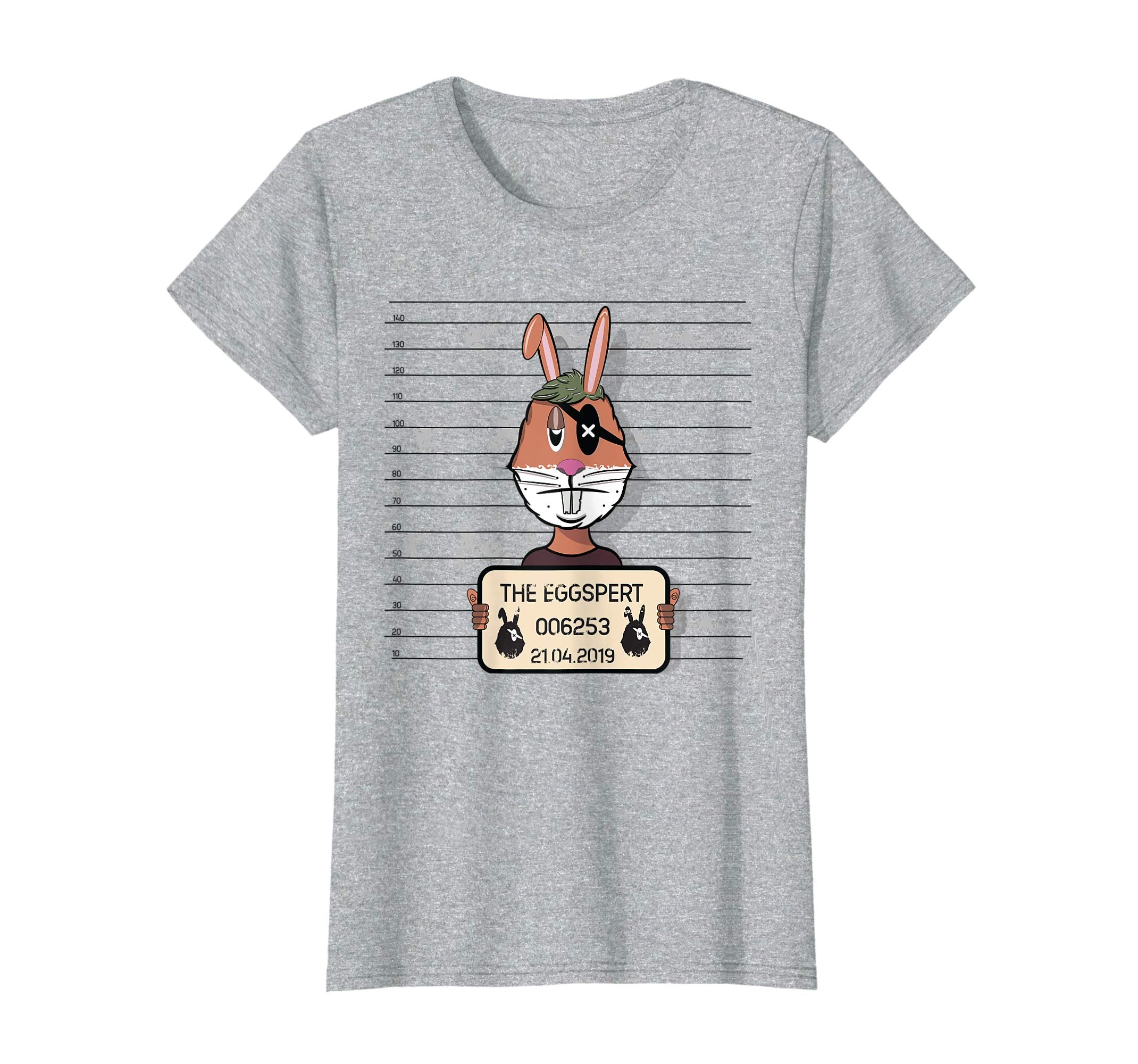 Eggspert Egg Hunter Mugshot Easter Bunny T Shirt for Boys