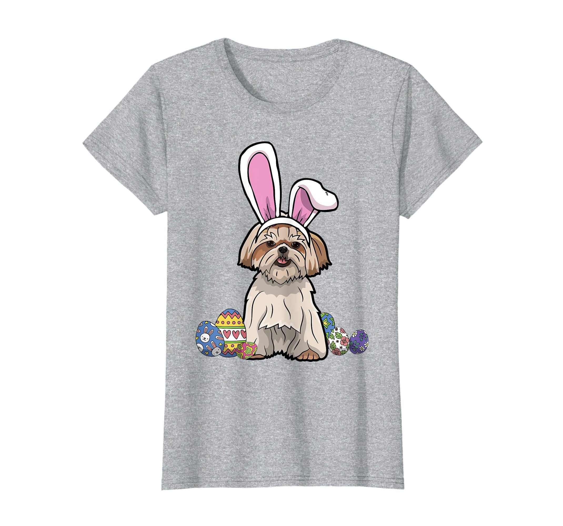Shih Tzu Dressed As Easter Bunny With Rabbit Ears T-Shirt