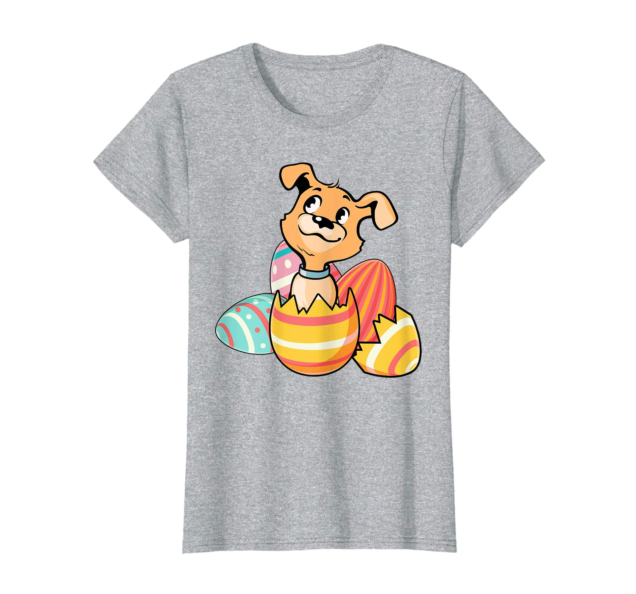 Funny Dog Happy Easter Cute Eggs Boys Kids Girls Tshirt Gift