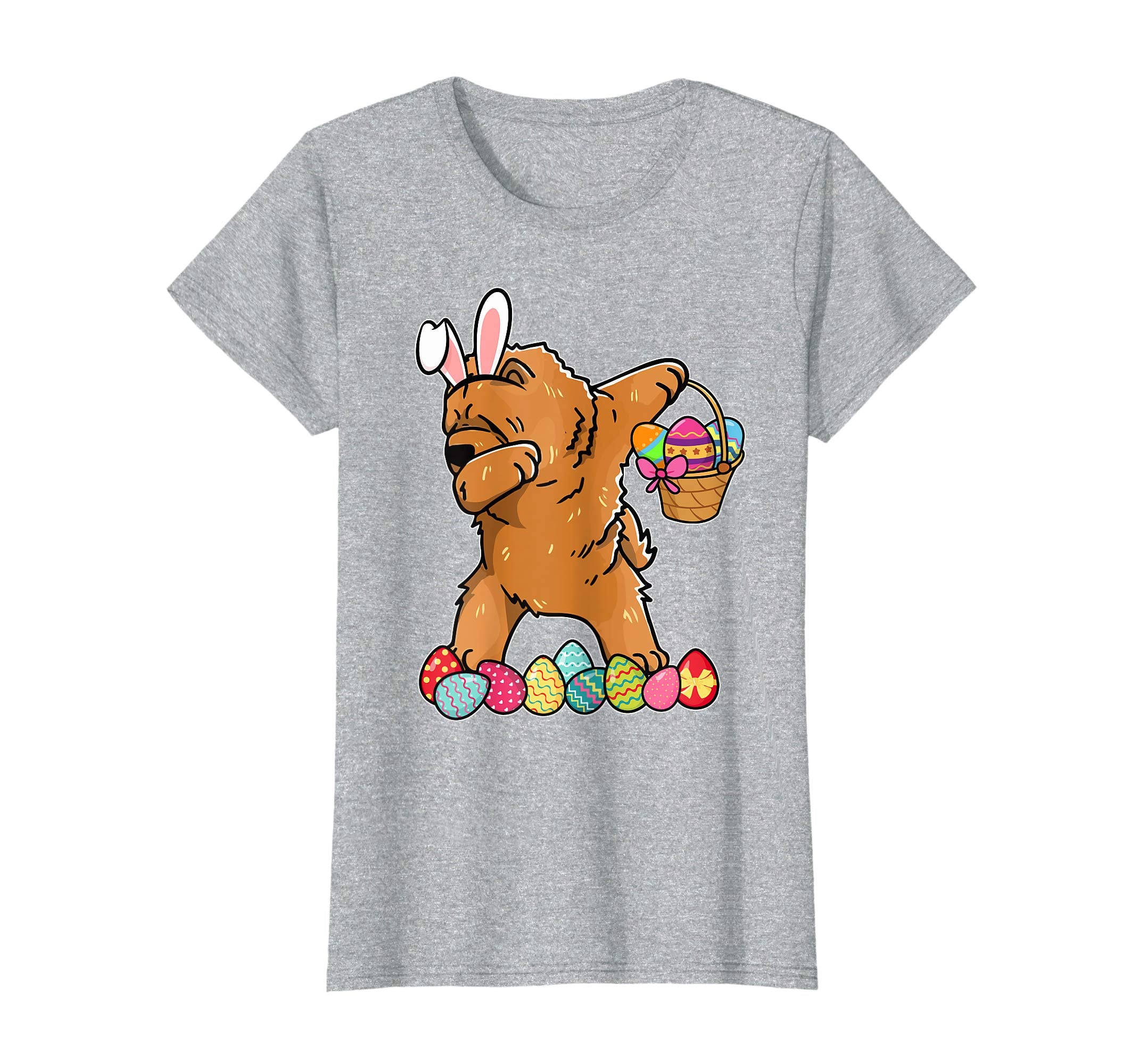 Chow Chow Dabbing Easter Bunny Egg Basket Hunting T-Shirt