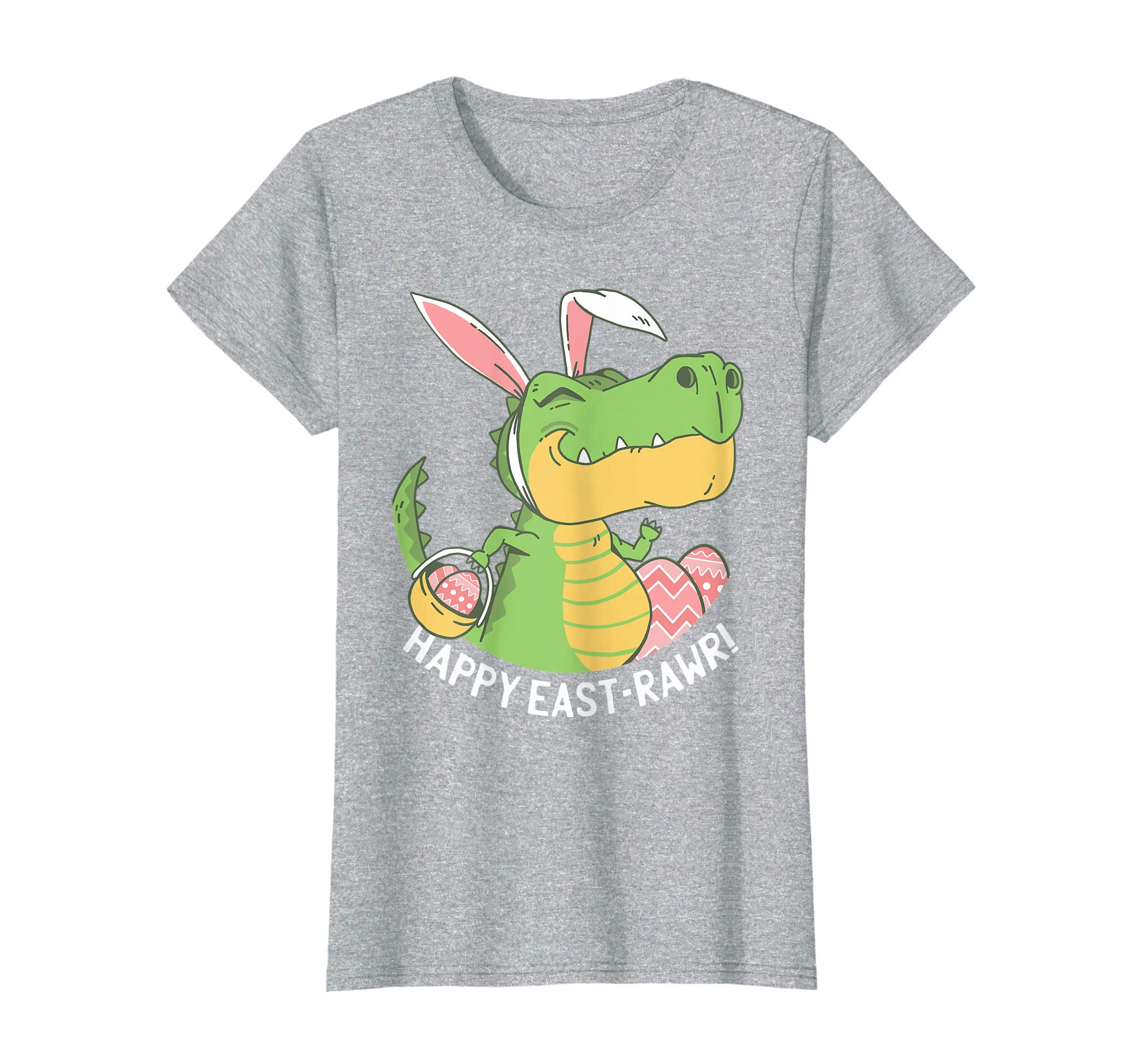 Happy Eastrawr T Rex Bunny Egg Easter Dinosaur T Shirt Kids