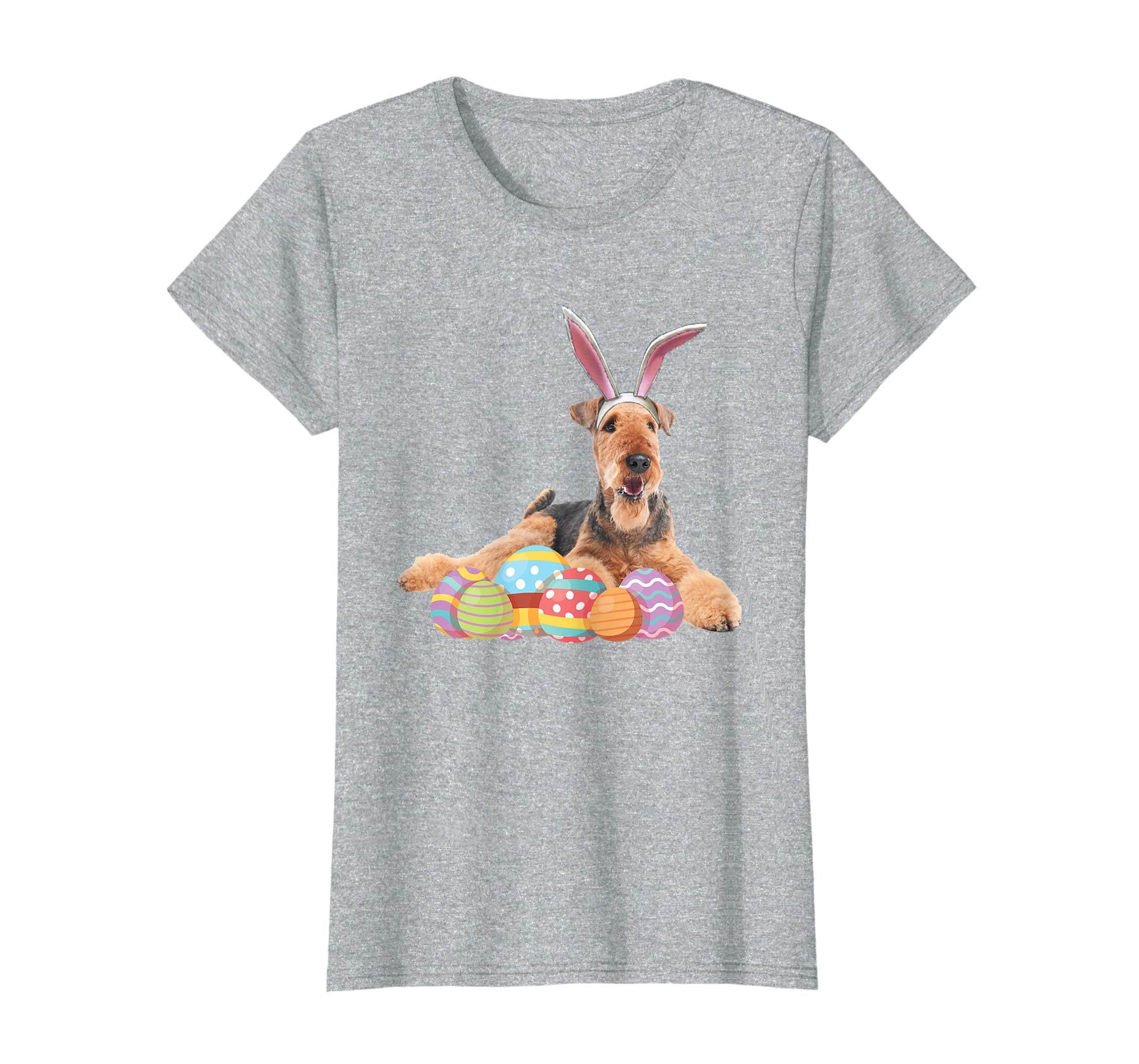 Easter Shirt Airedale Terrier Funny Bunny Ears &amp; Eggs Gift