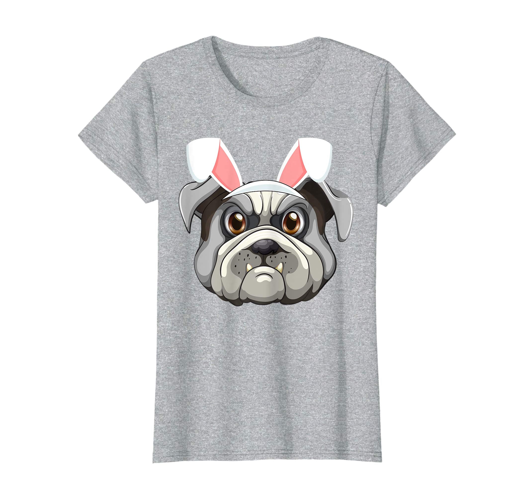 Cute Bulldog with Easter Bunny Ears Dog T-Shirt