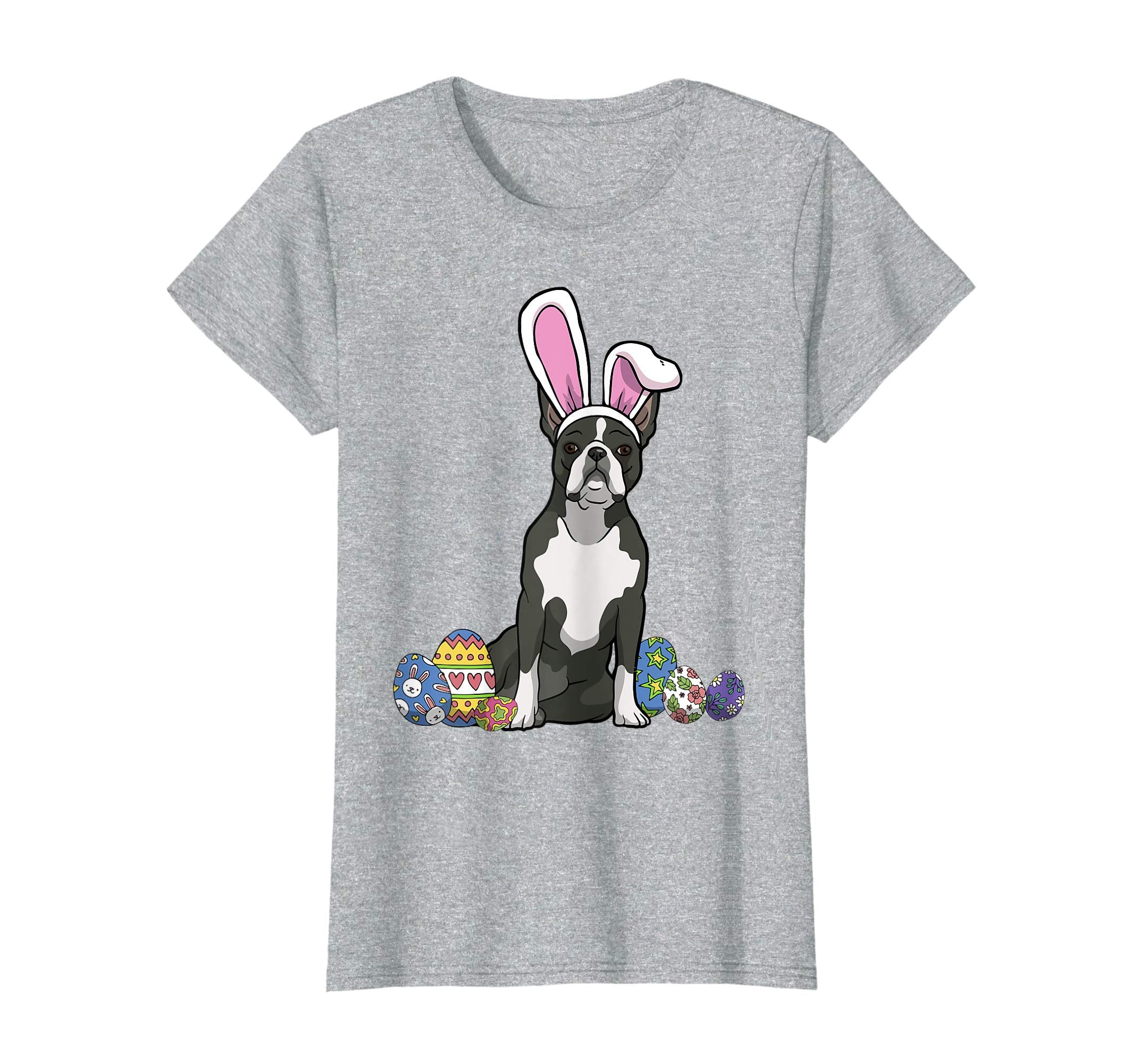 Boston Terrier Dressed As Easter Bunny Rabbit Ears T-Shirt