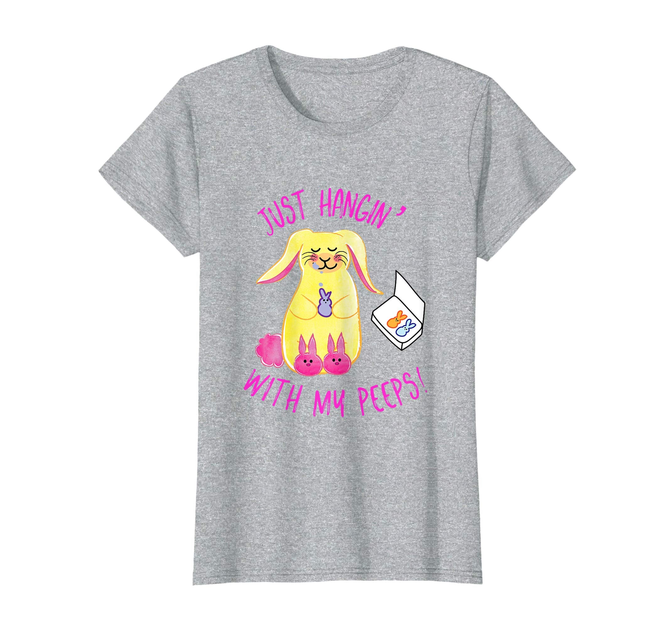 Just Hangin' With My Peeps Easter Shirt Fun Festive Tee