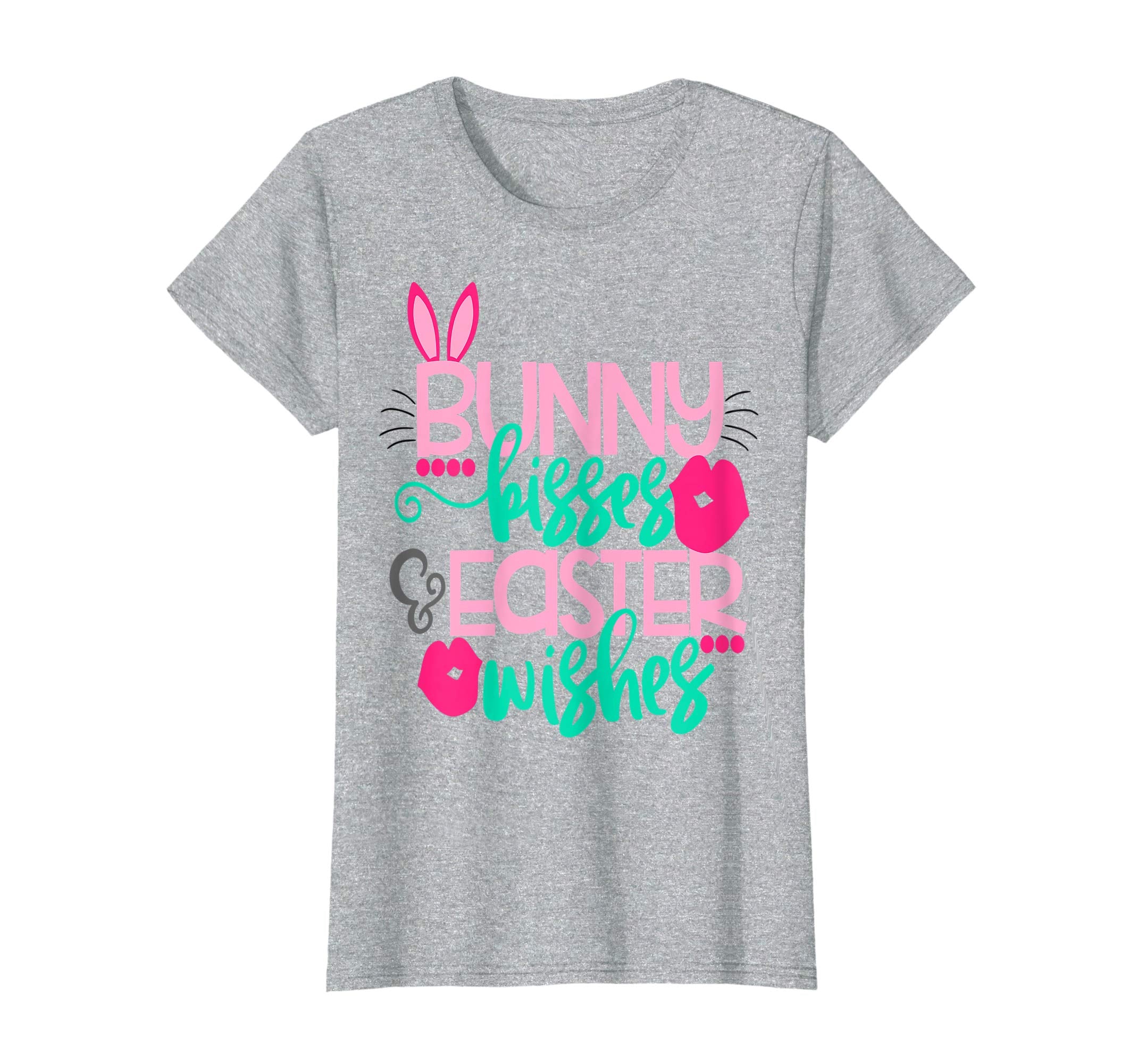 Bunny Kisses and Easter Wished Cute Easter Bunny Shirt Girls