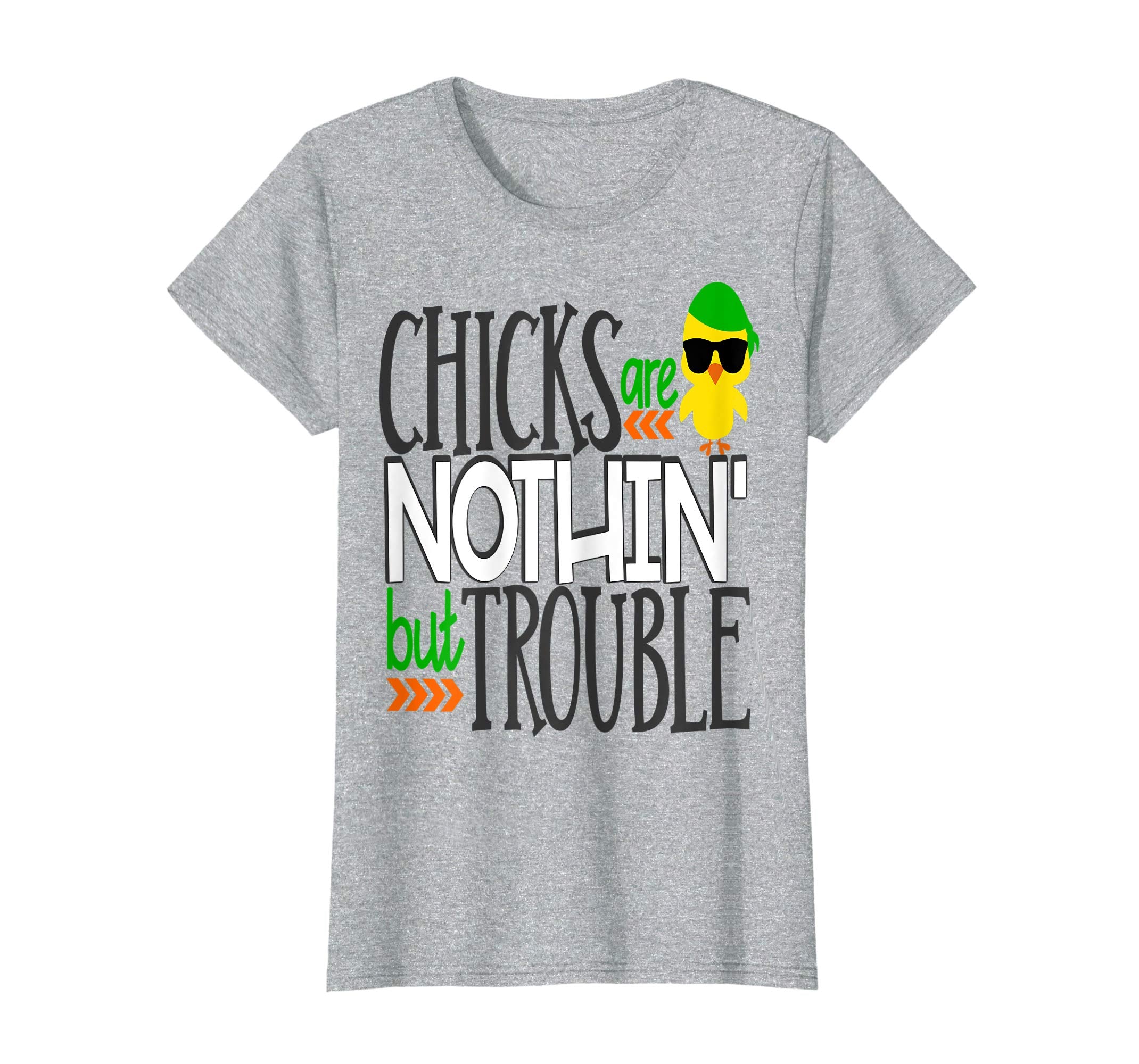 Chicks Are Nothin But Trouble Easter Chick Shirt Boy Son Kid