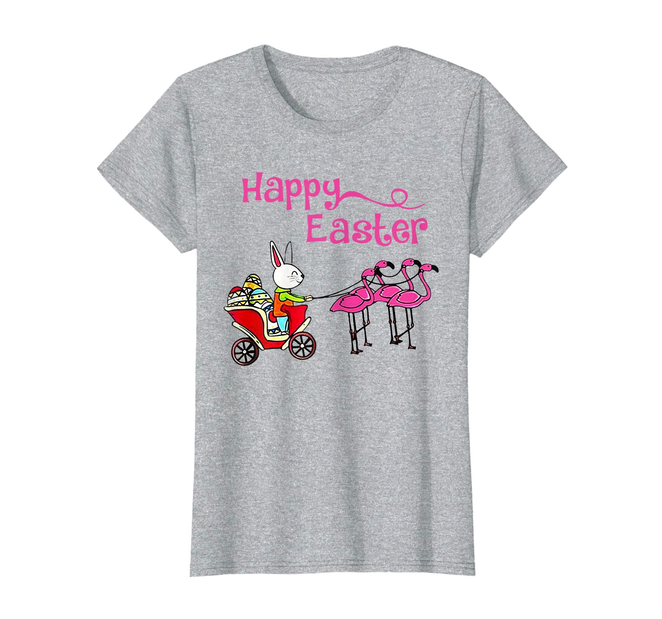 Crazy Rabbit With Easter Eggs Tee Flamingo Tee shirt