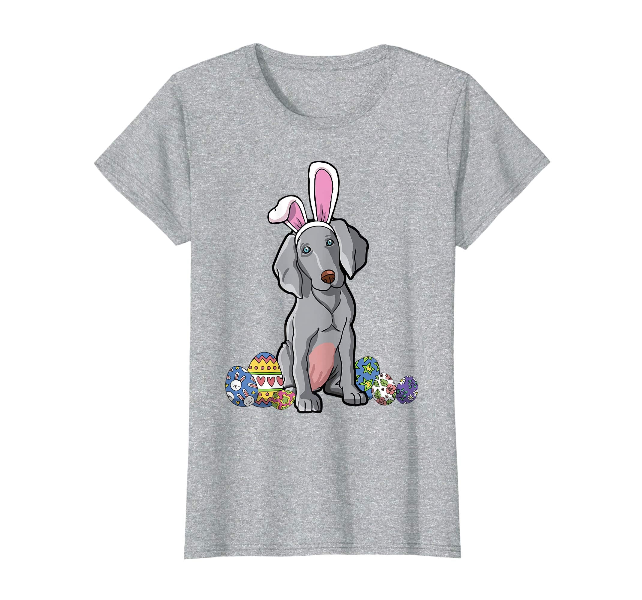 Weimaraner Dab Dabbing With Easter Bunny Rabbit Ears T-Shirt