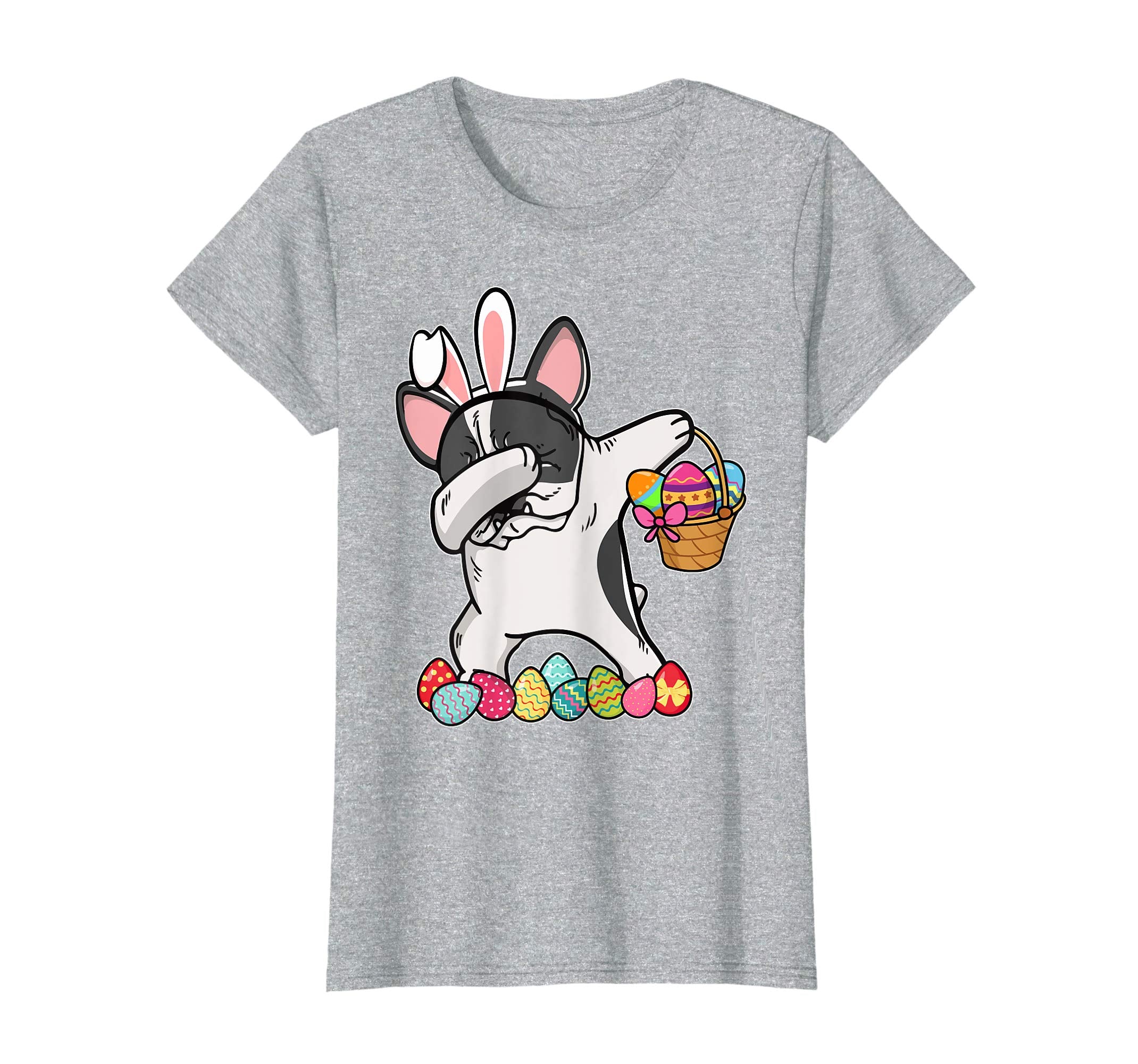 French Bulldog Dabbing Easter Bunny Egg Basket Hunting Shirt