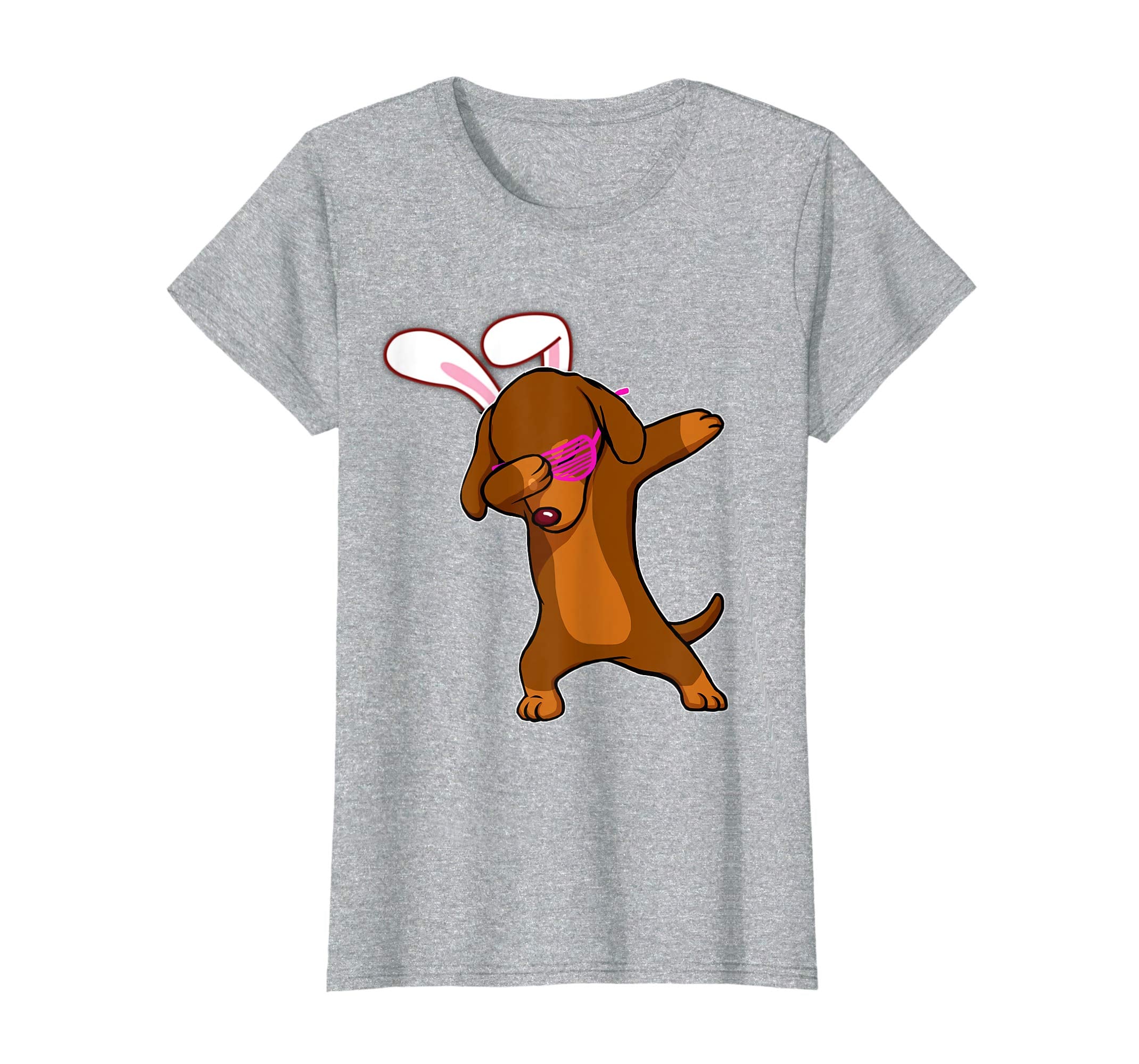 Easter Bunny Dabbing Dachshund Dog Tshirt Rabbit Ears Gift