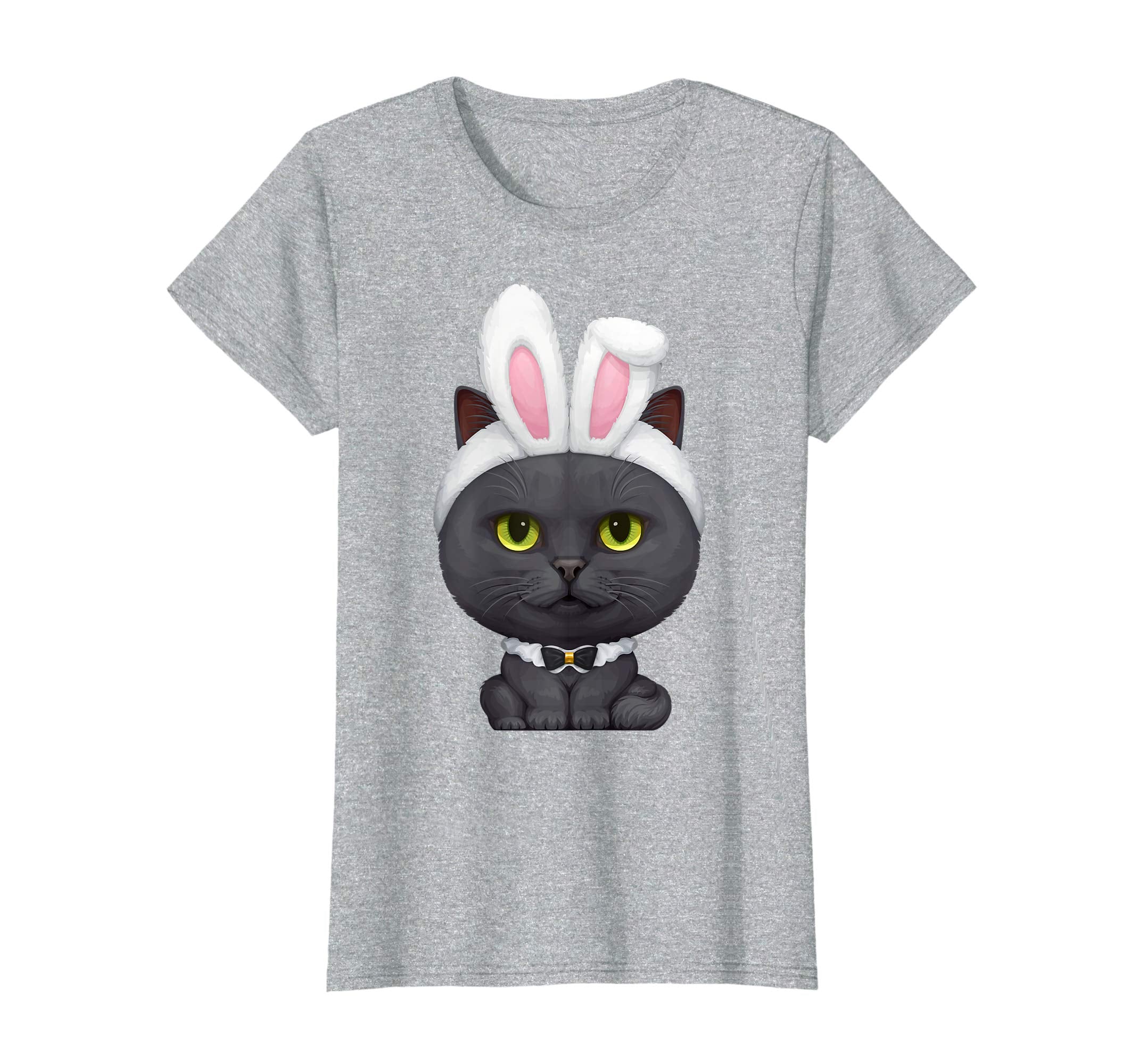 Black Cat in the Easter Bunny Costume T-Shirt