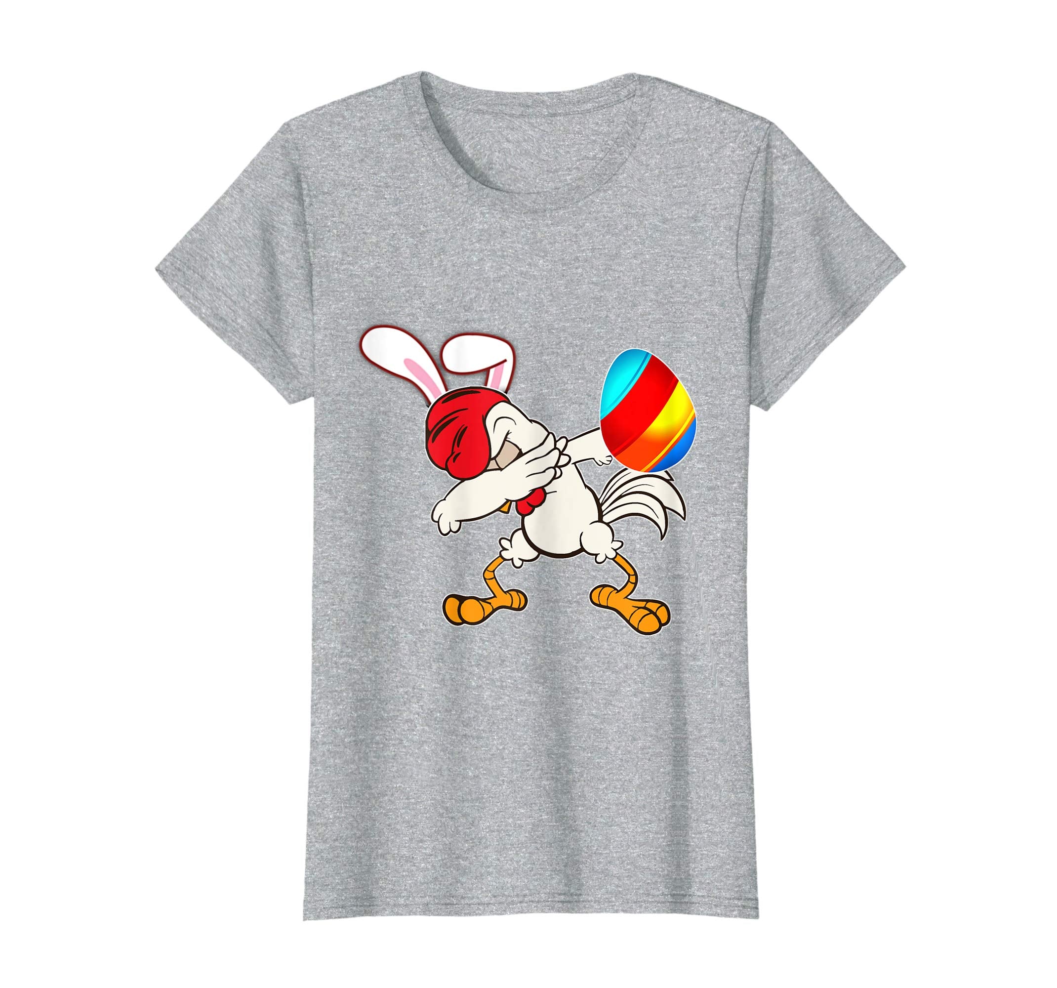 Easter Bunny Dabbing Chicken Rooster Tshirt Egg Ears Gift