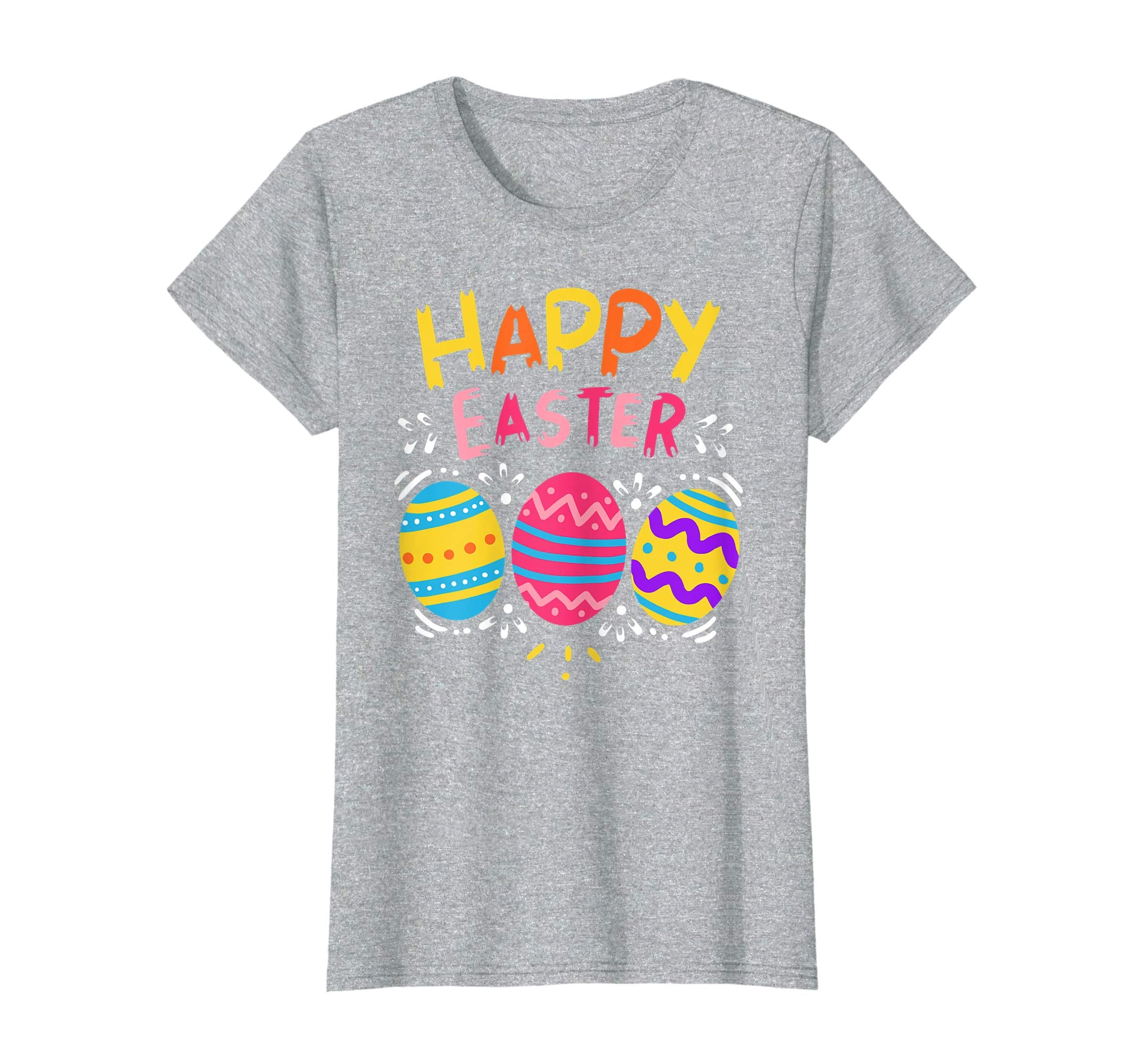 Happy Easter Day T-Shirt Colorful Dye Egg Hunting Cute Shirt