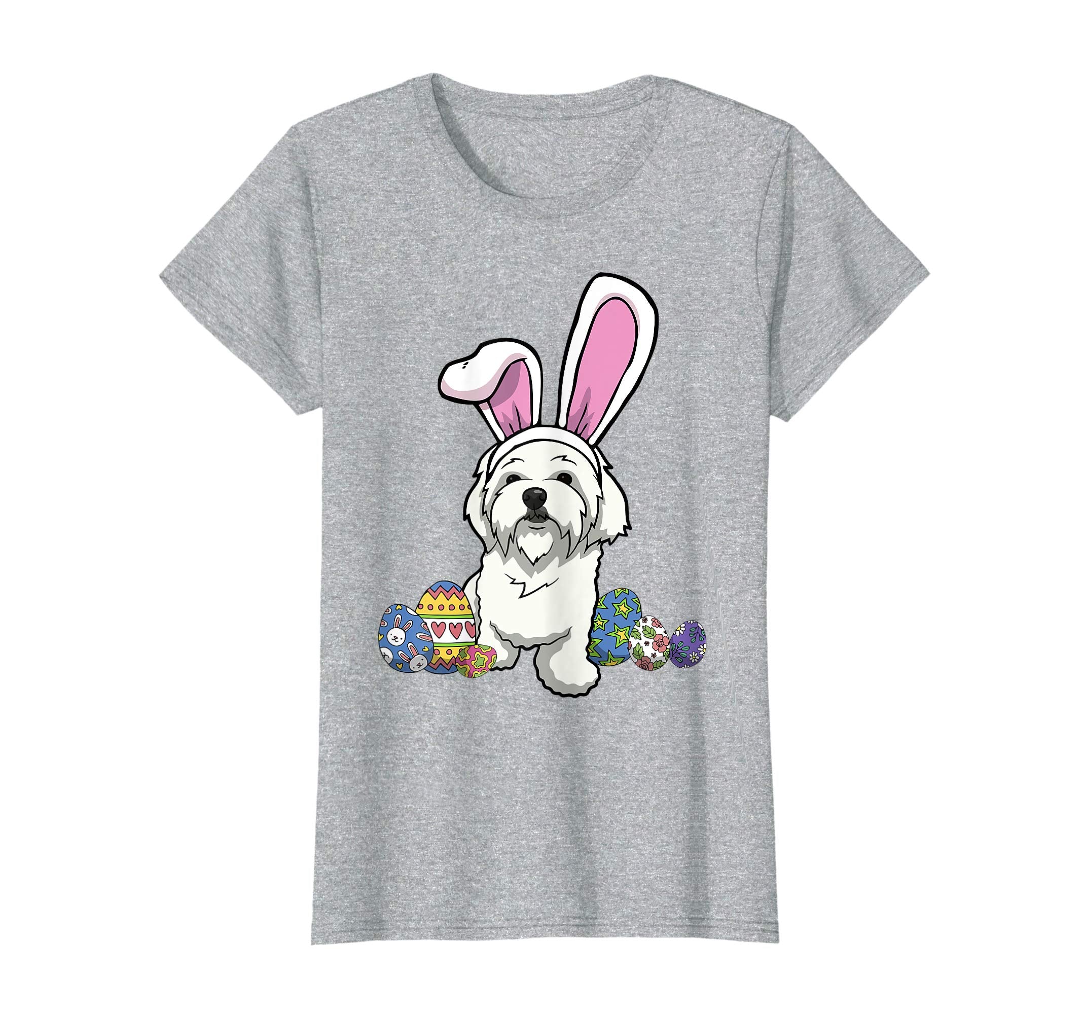 Maltese Dressed As Easter Bunny With Rabbit Ears T-Shirt