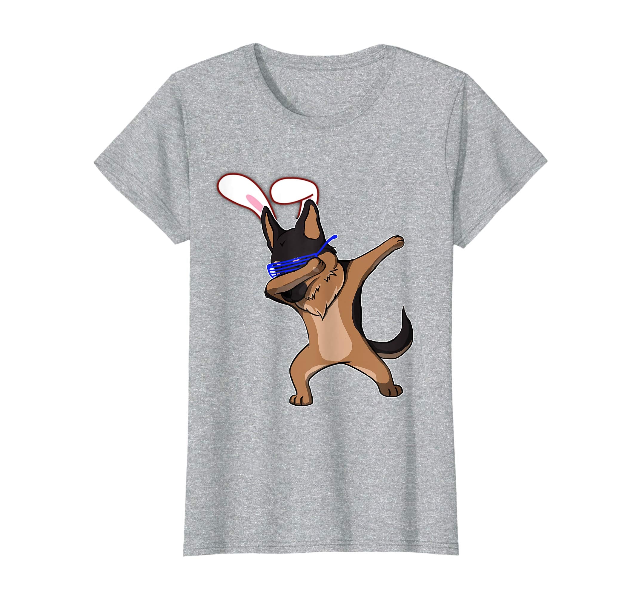 Easter Bunny Dabbing German Shepherd Dog Tshirt Rabbit Ears
