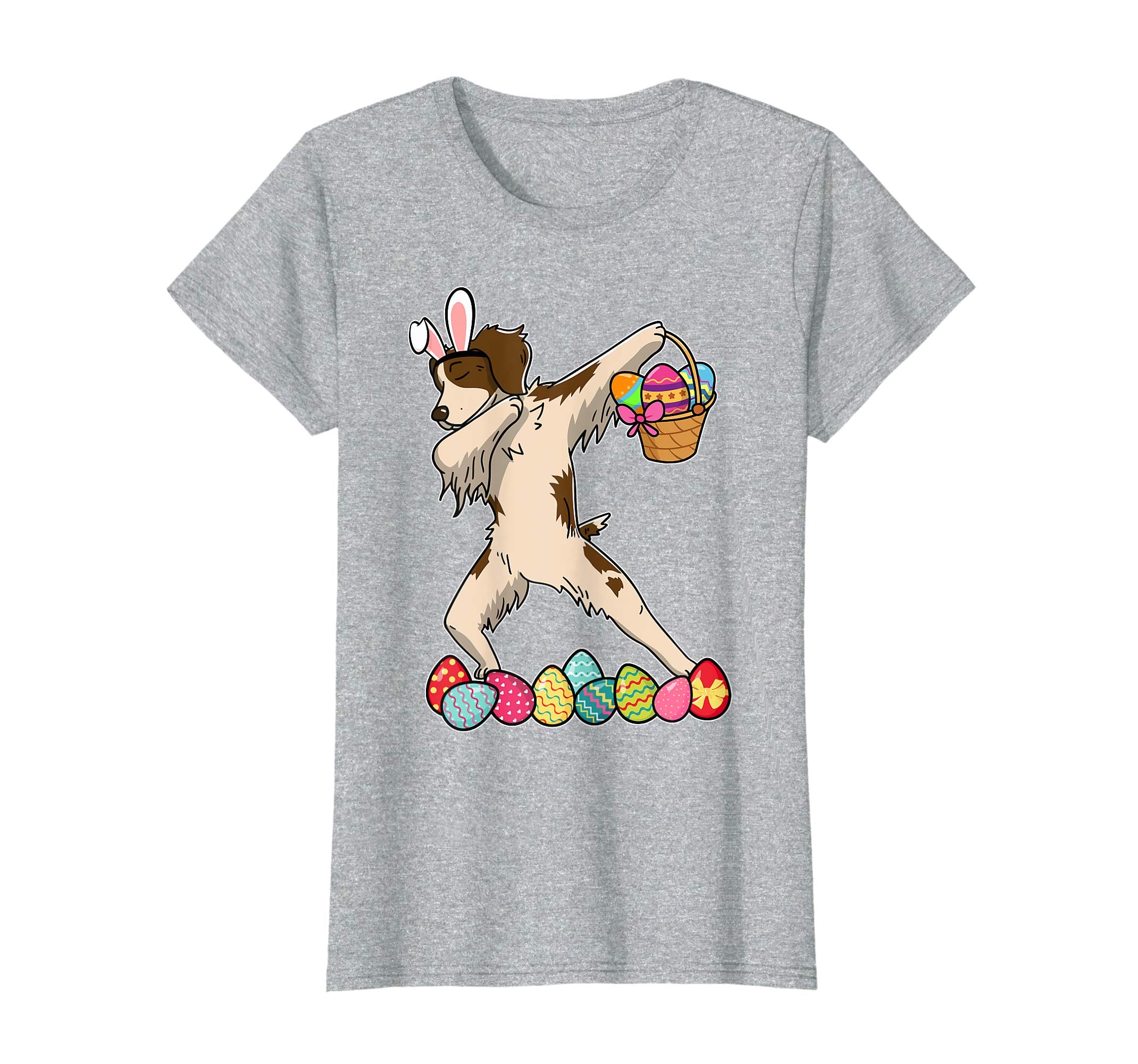 Brittany Dab Dabbing Dressed Easter Bunny Egg Basket T-Shirt