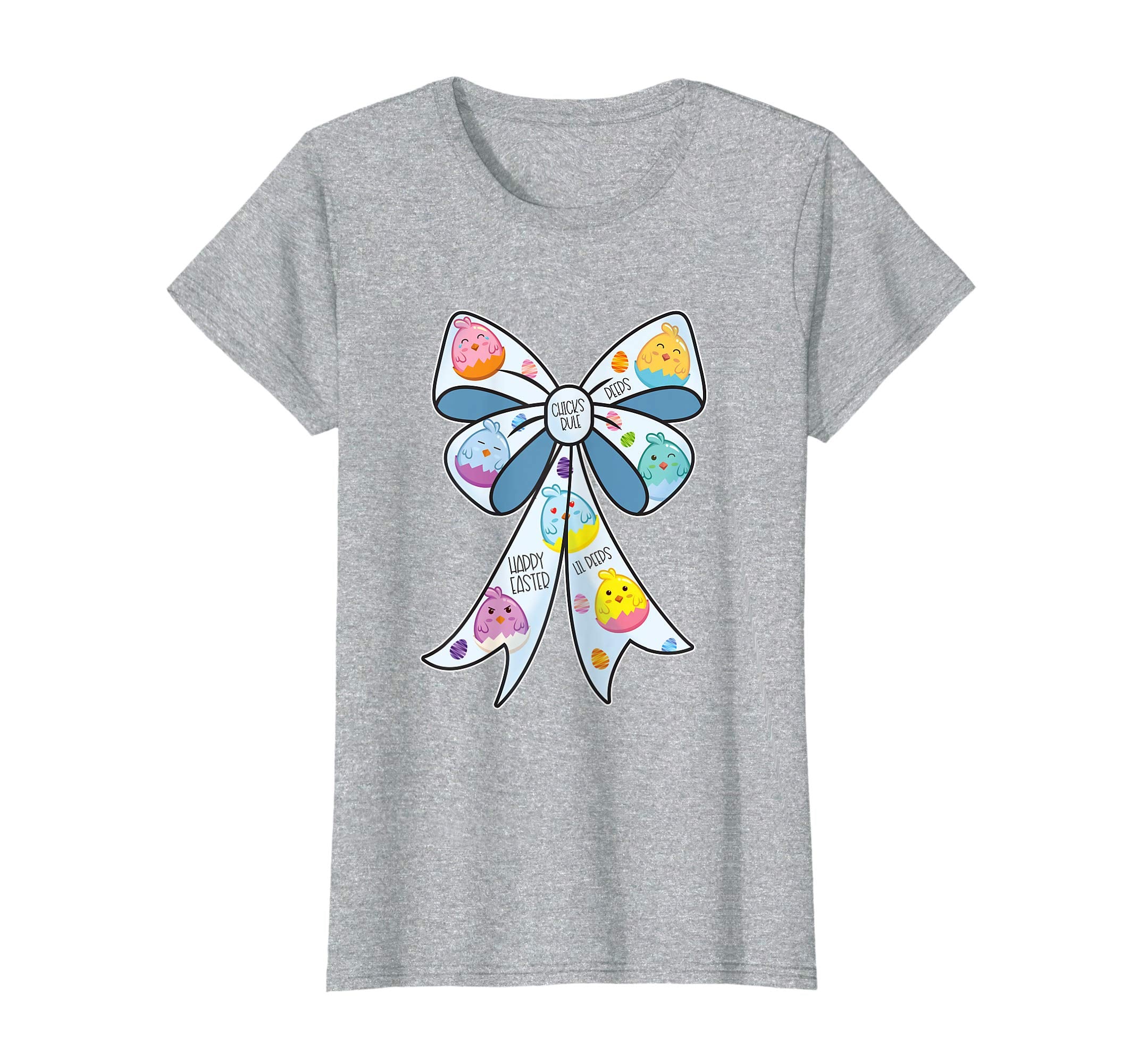 Cute Easter shirt for Girls Bow t-shirt Egg Hunt Chick Tee