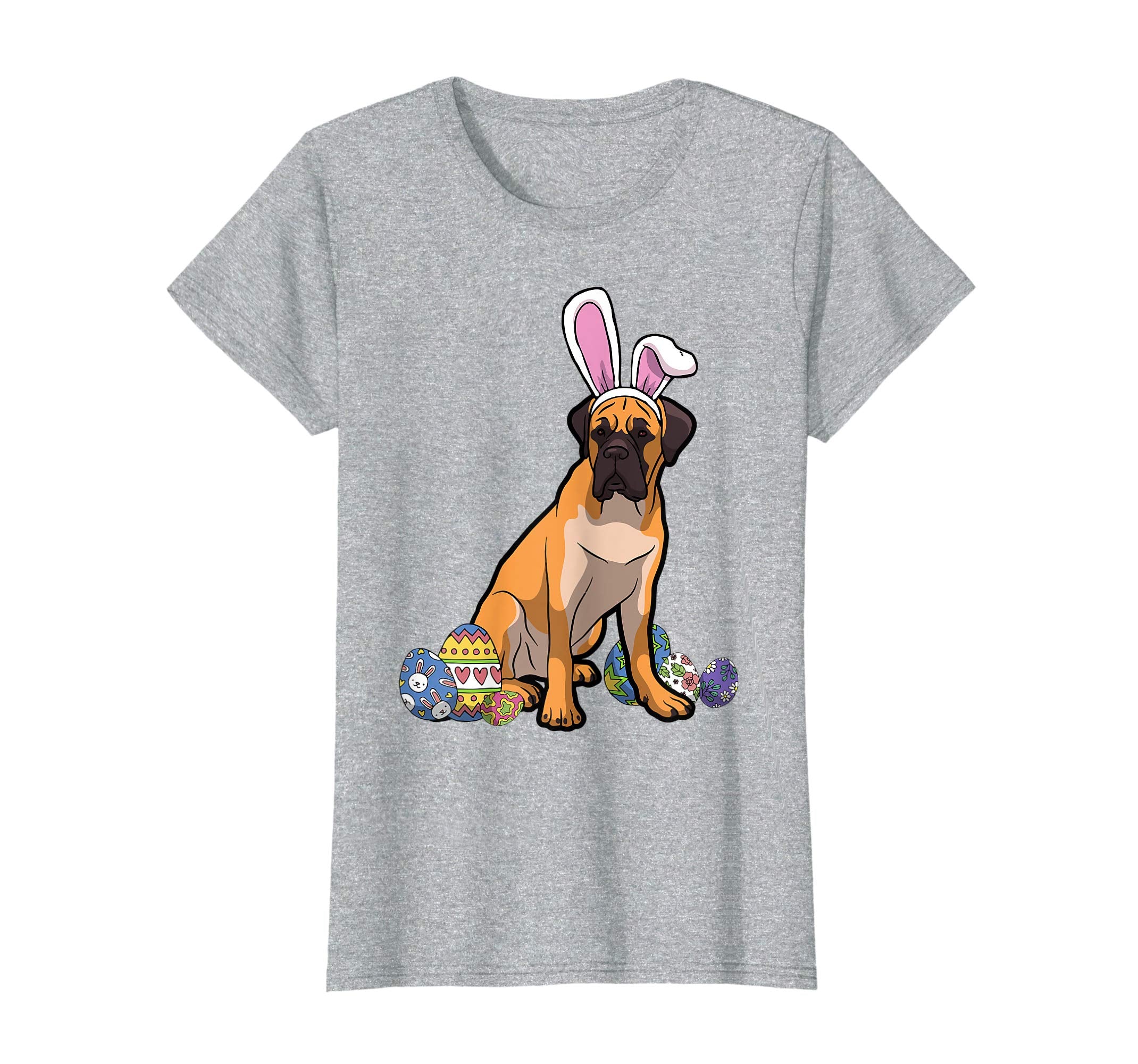 Mastiff Dressed As Easter Bunny With Rabbit Ears T-Shirt