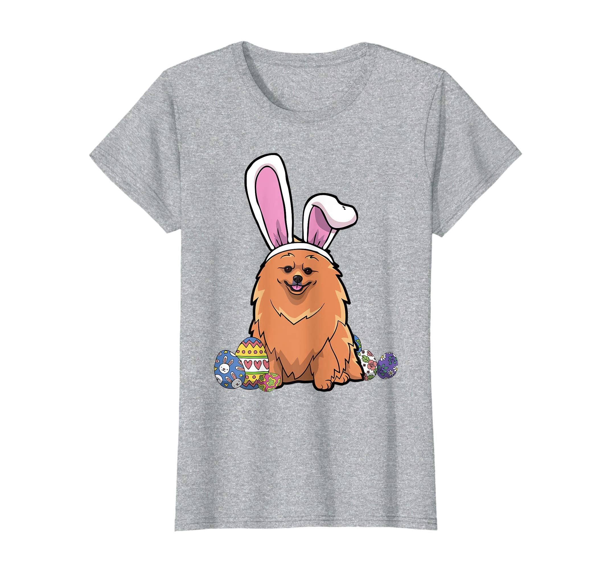 Pomeranian Dressed As Easter Bunny With Rabbit Ears T-Shirt
