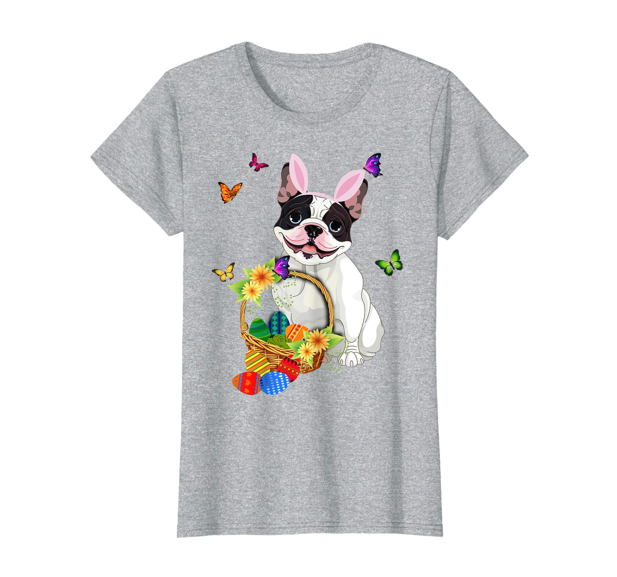 French Bulldog Bunny Hat Rabbit Easter Eggs Shirt