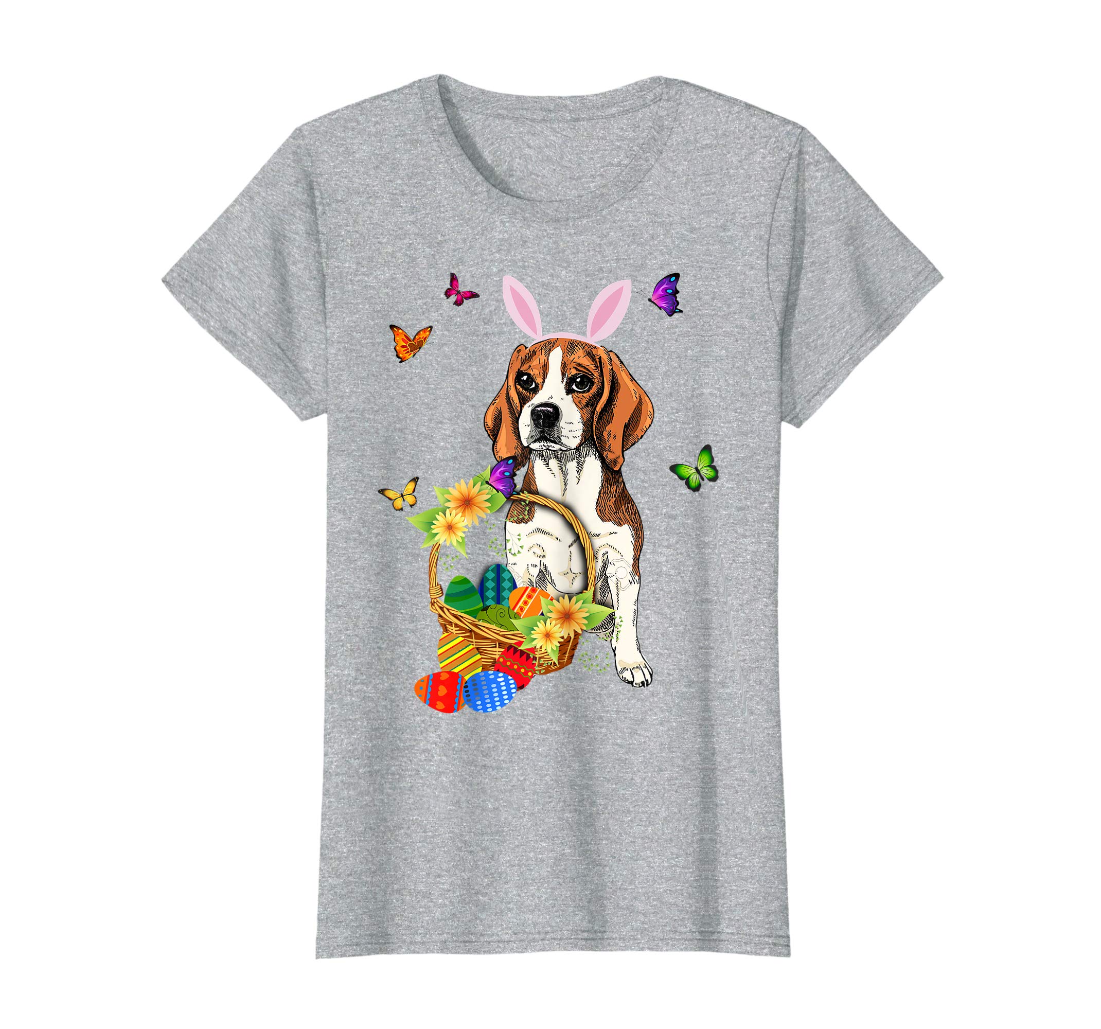 Beagle Bunny Hat Rabbit Easter Eggs Shirt