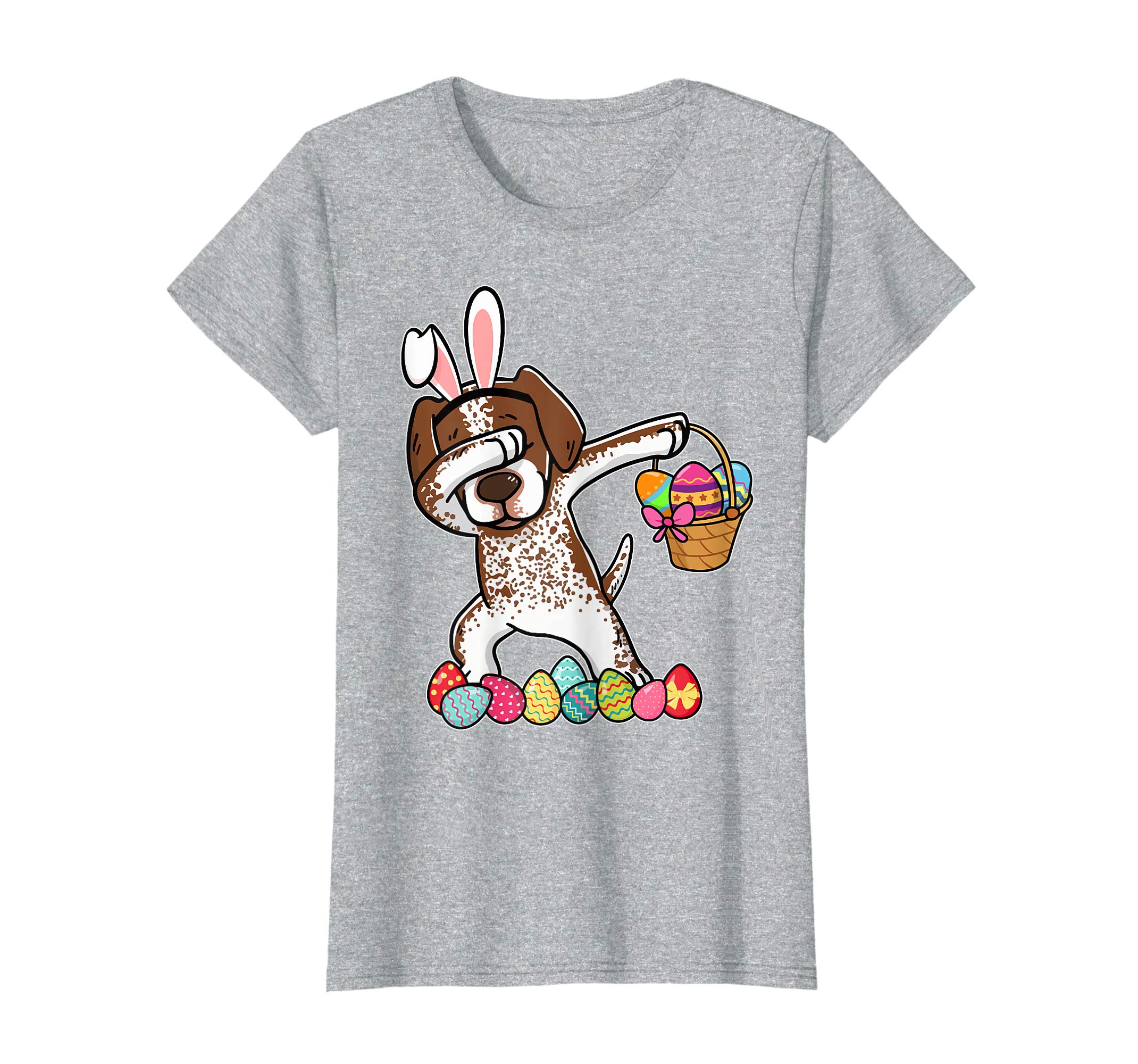 German Shorthaired Pointer Dabbing Easter Bunny Egg T-Shirt