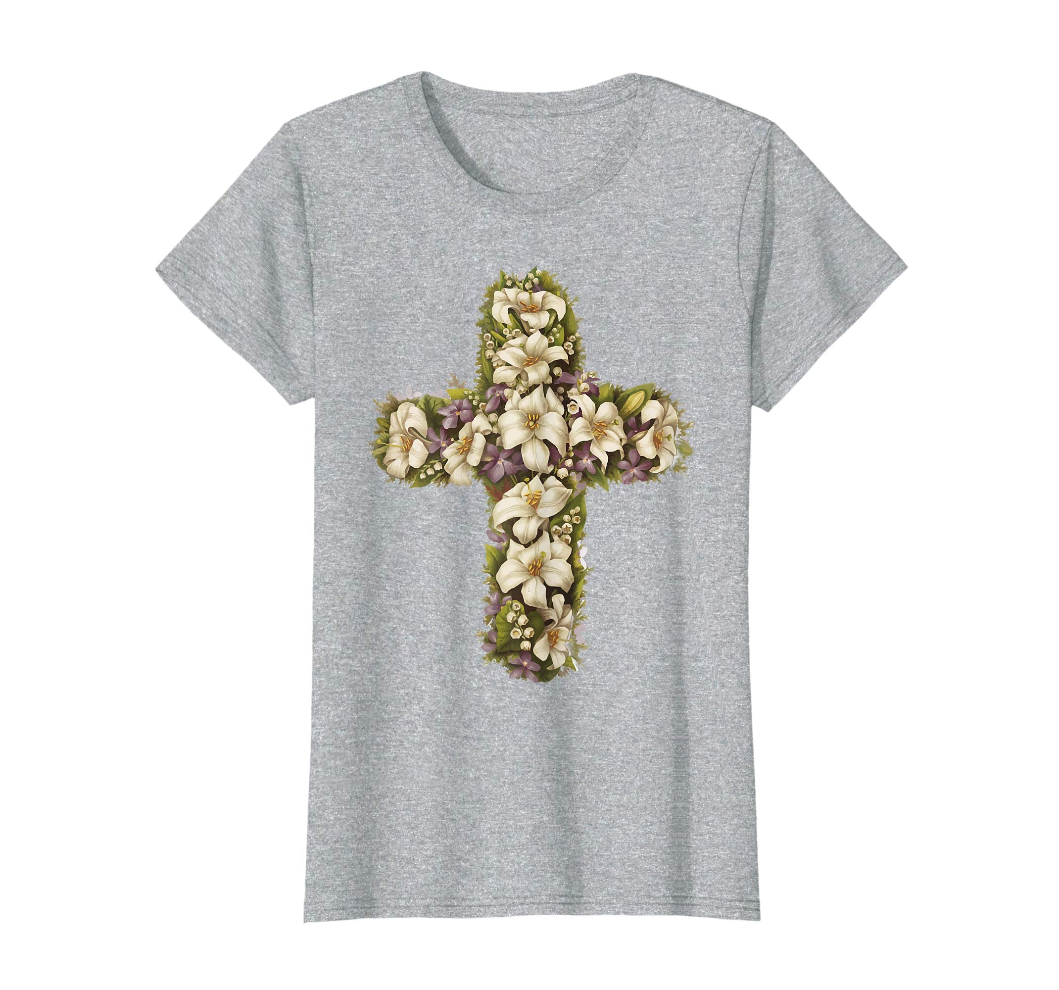 Easter Shirts for Women Lily Cross Catholic Easter Gifts